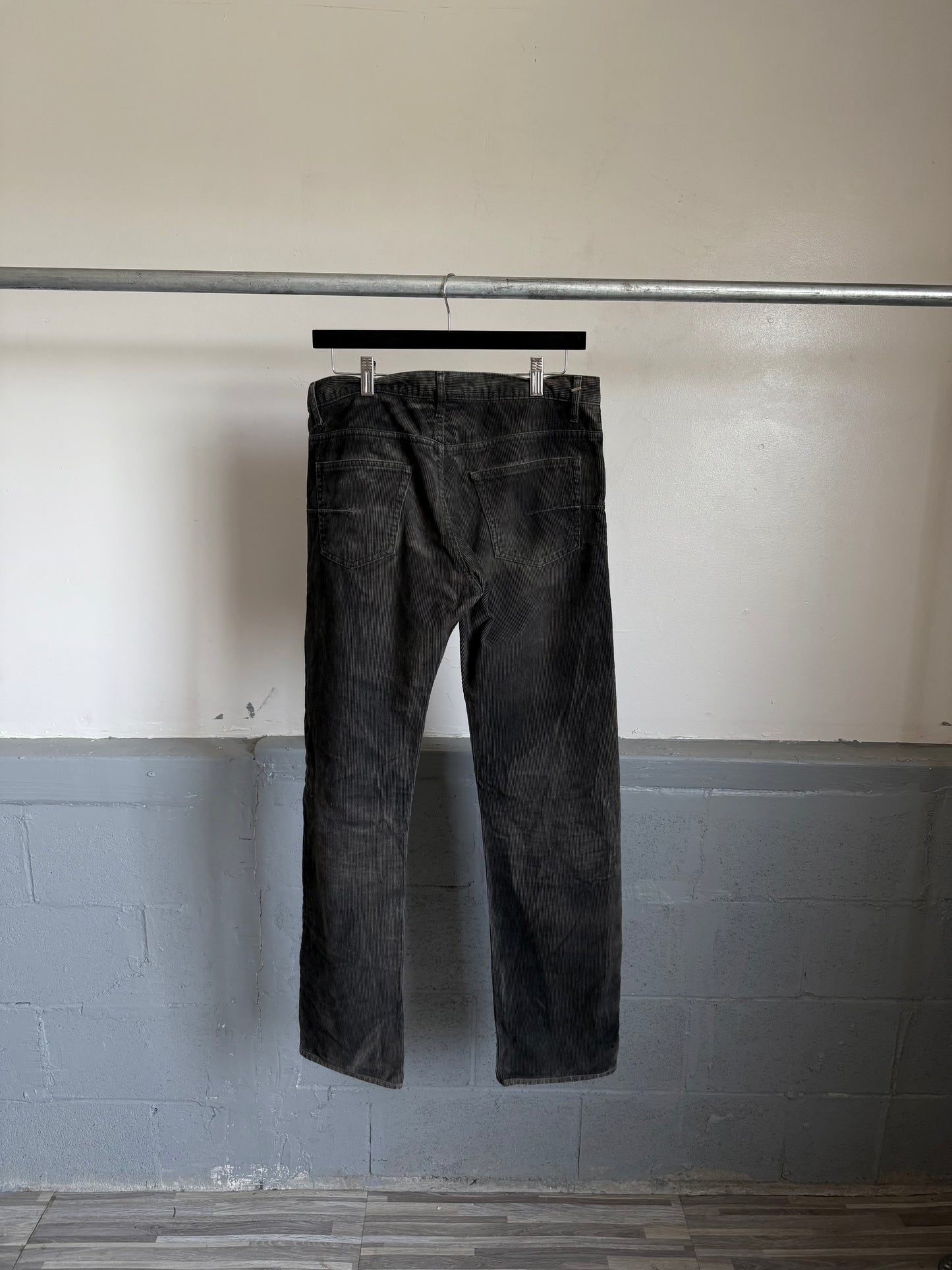 Dior AW04 “Victim Of The Crime” Waxed Corduroy Pantd