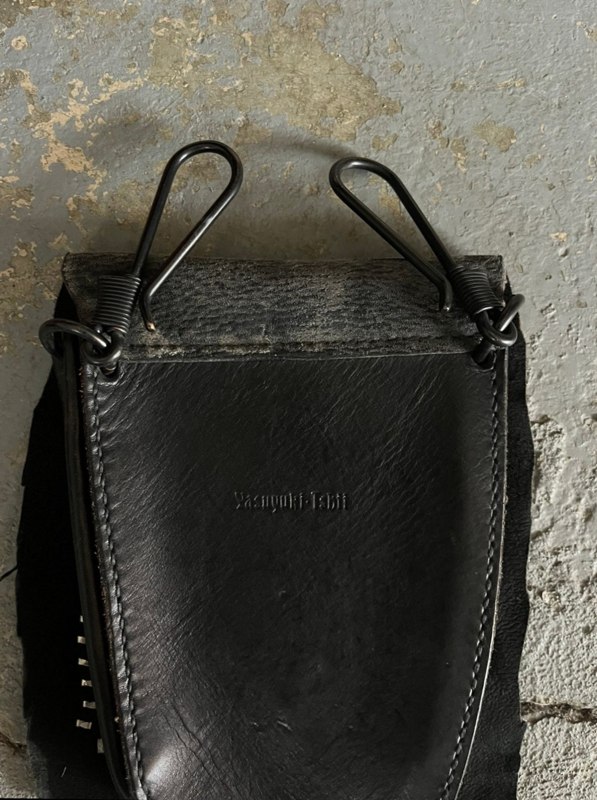 Yasuyuki Ishii Studded Glove & Belt Bag Set