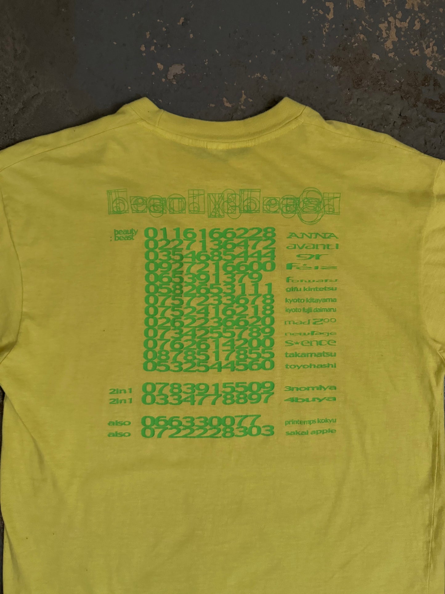 Beauty:Beast The End Of Now Fall 1998 Promo Tee