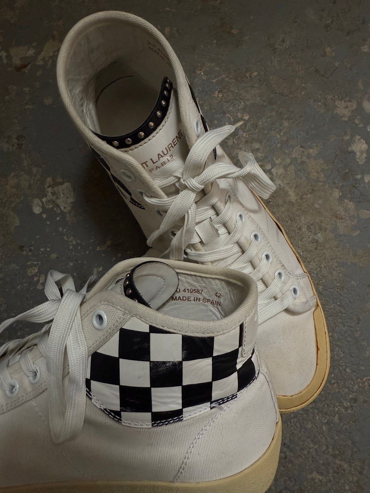 Saint Laurent SS16 “Surf Sound” Checkered SL/37M Sneaker