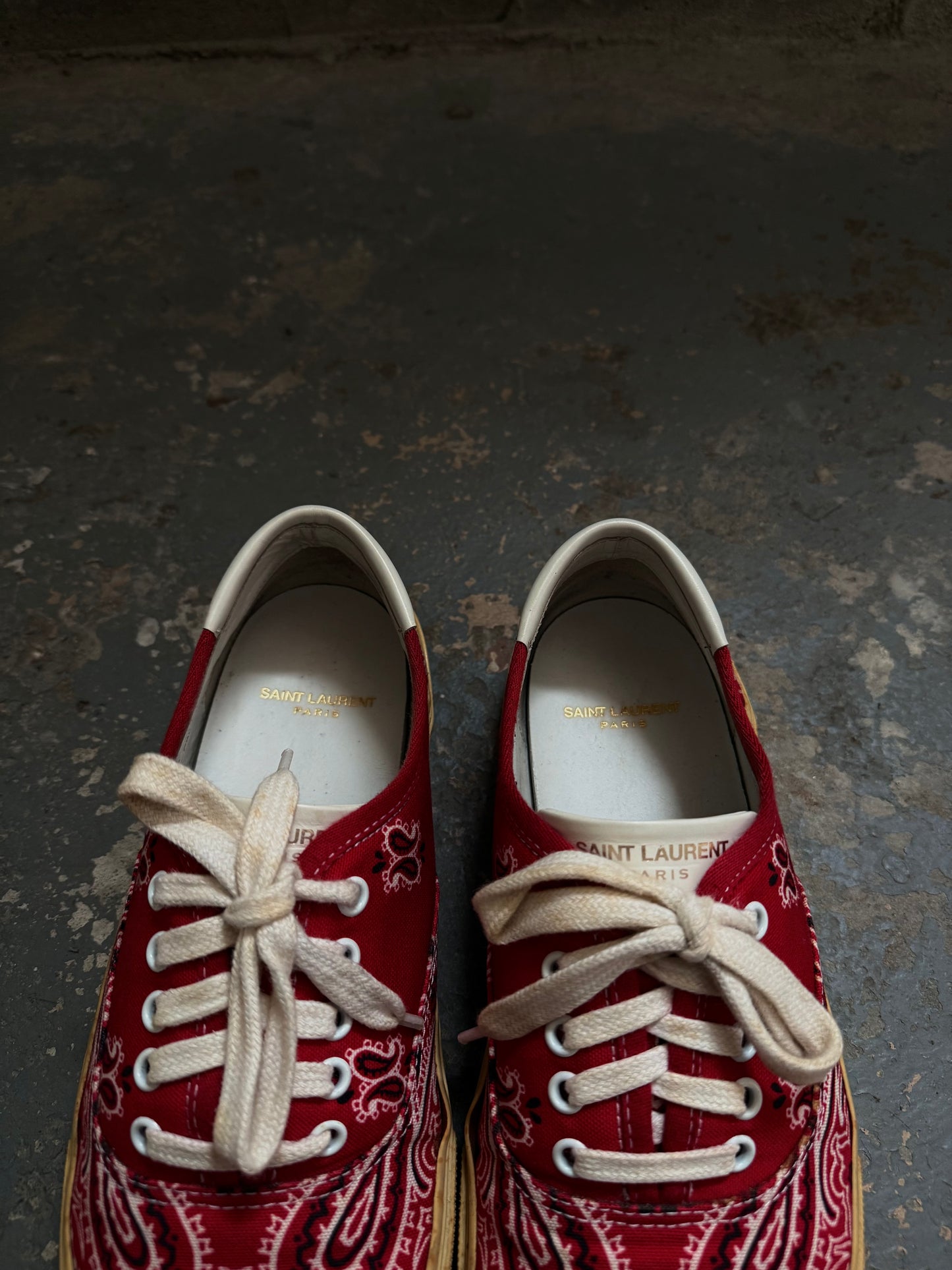 Saint Laurent SS14 Paisley 20 Skate Sneaker