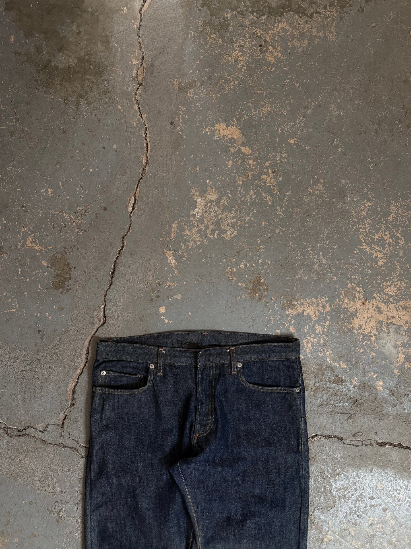 Dior AW07 “Navigate” Waxed Jeans