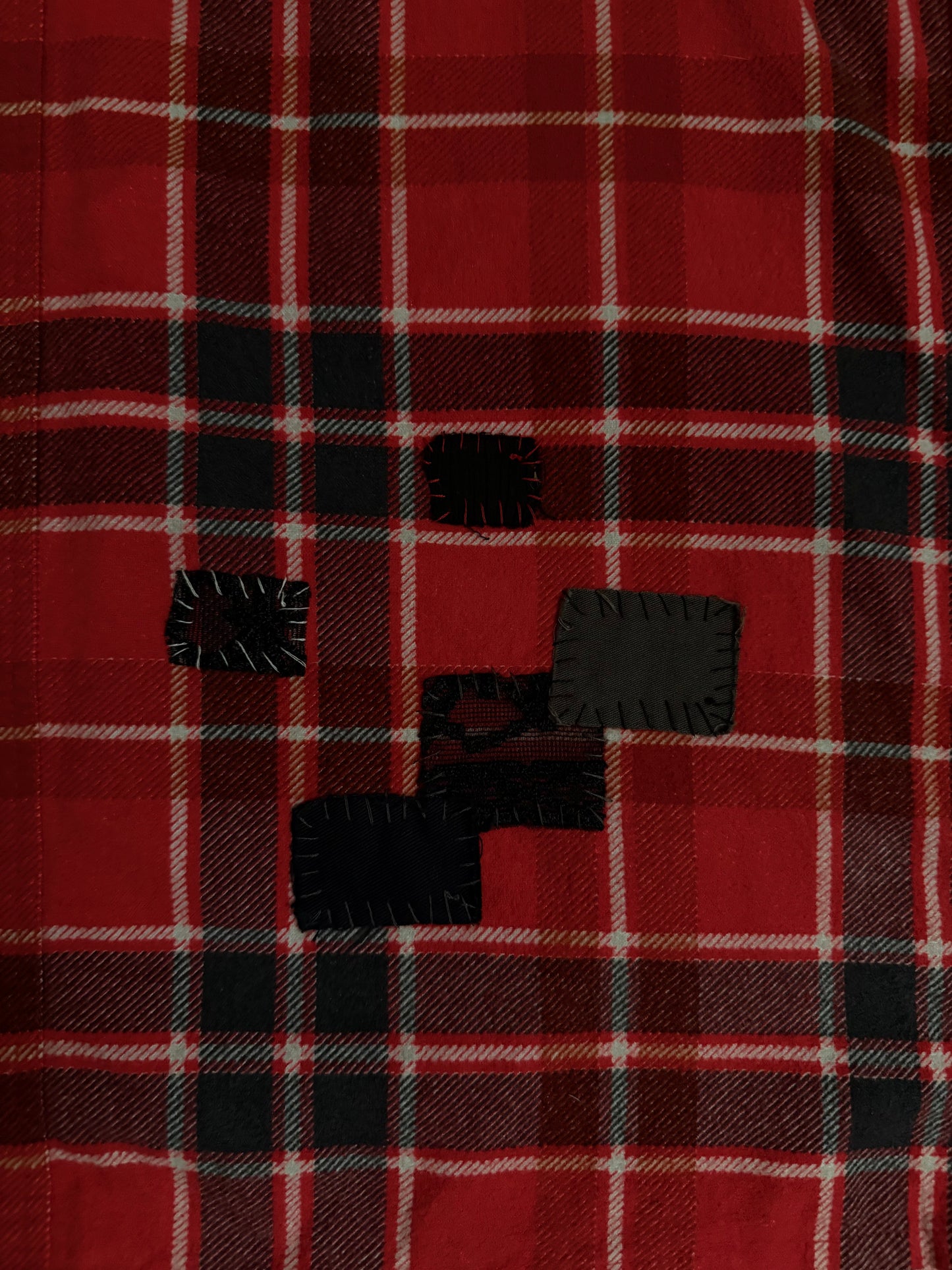 Undercover SAMPLE SS03 “Scab” Patchwork Scab Button Up