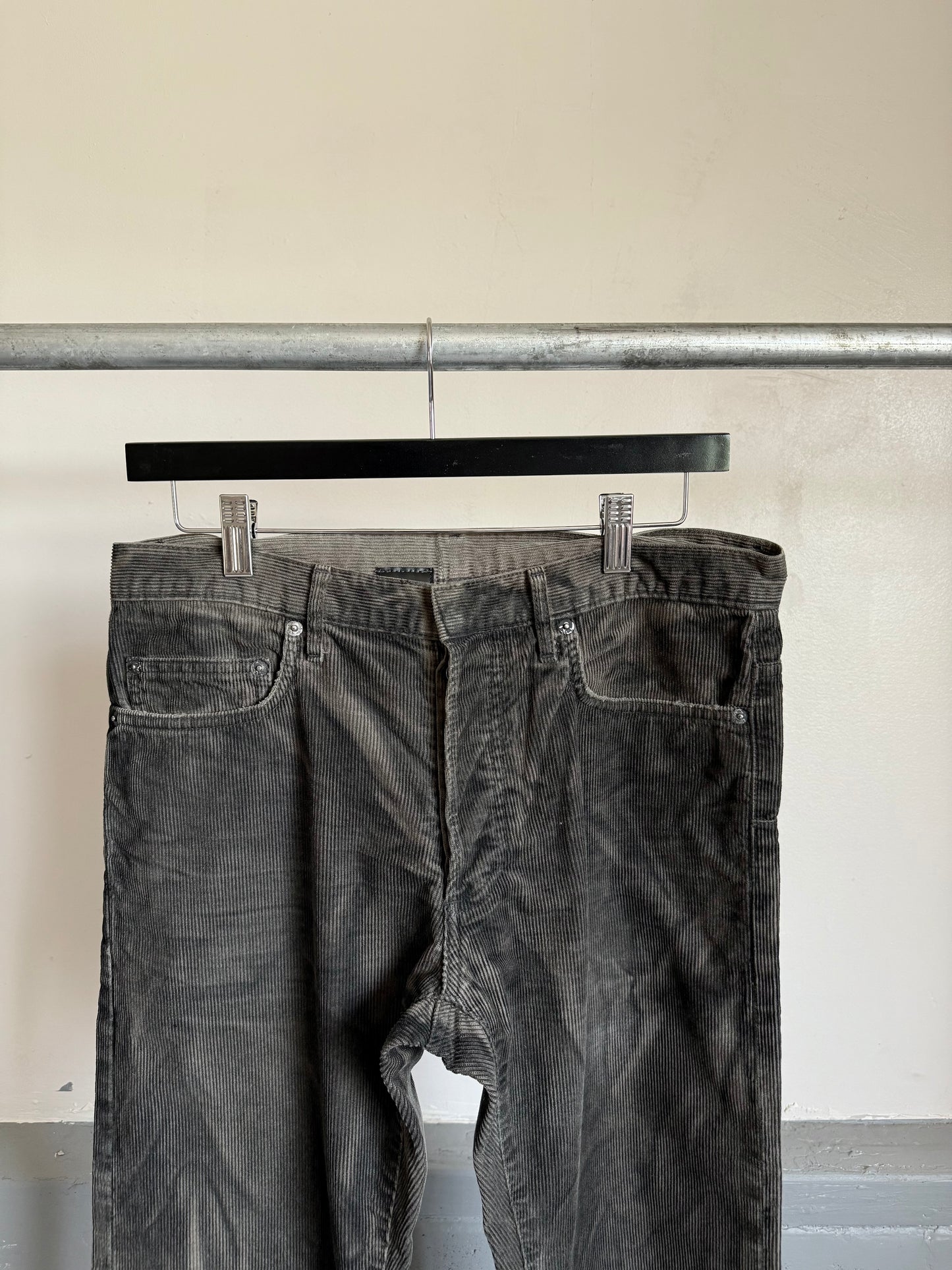 Dior AW04 “Victim Of The Crime” Waxed Corduroy Pantd