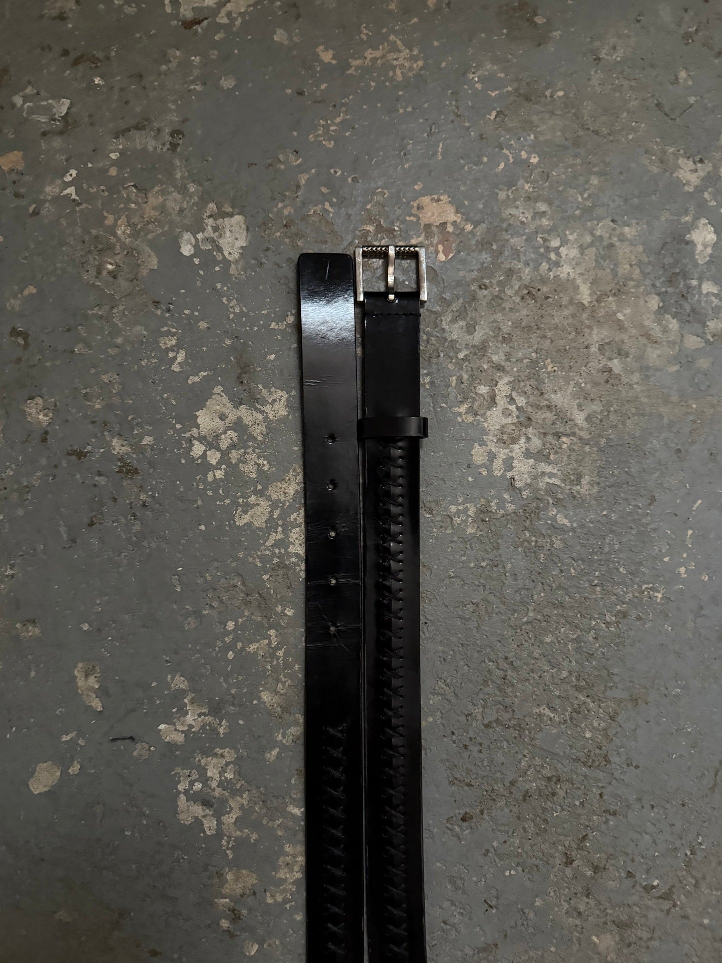 Dior SS04 “Strip” ‘X’ Overlocked Belt