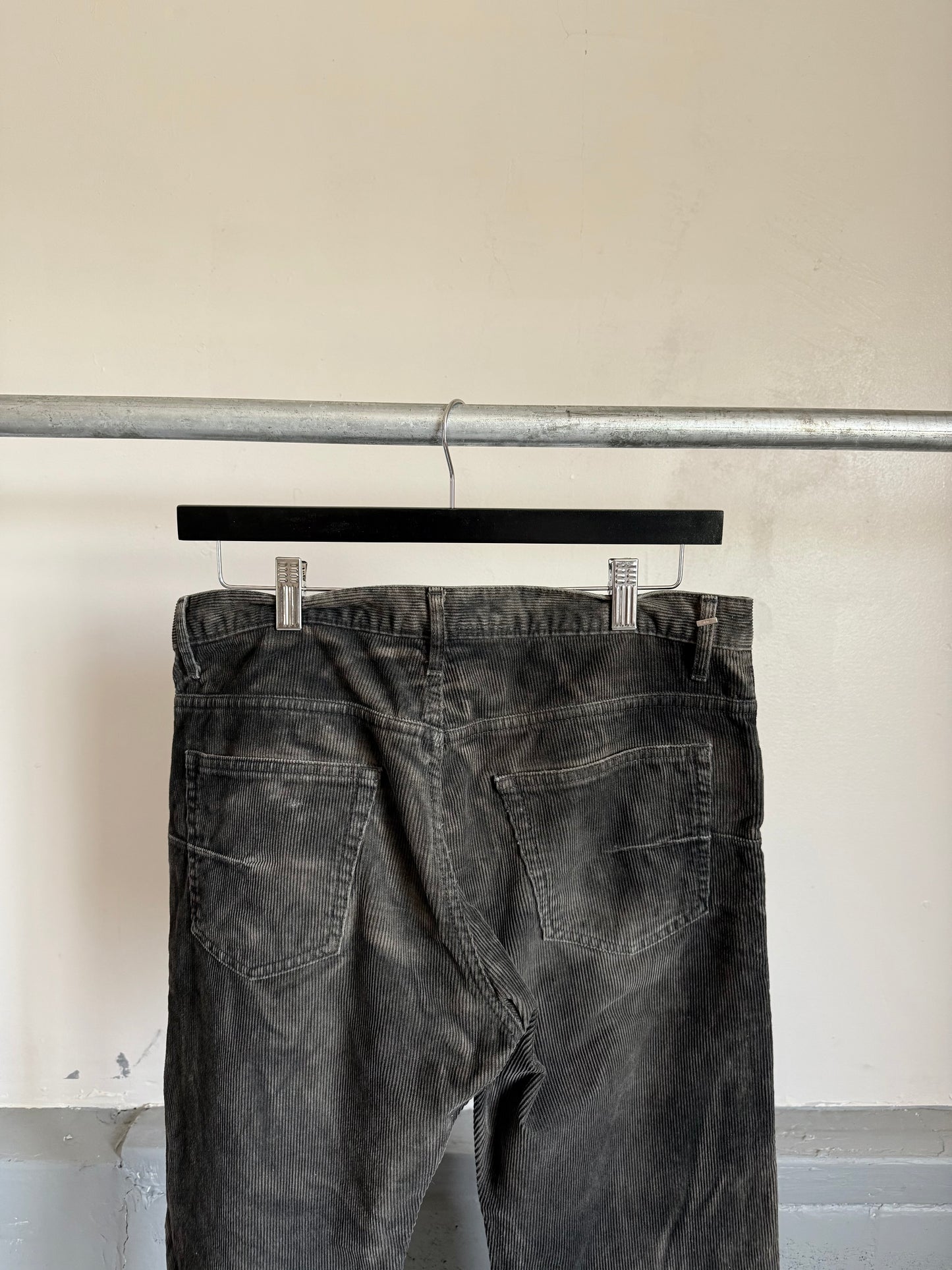Dior AW04 “Victim Of The Crime” Waxed Corduroy Pantd