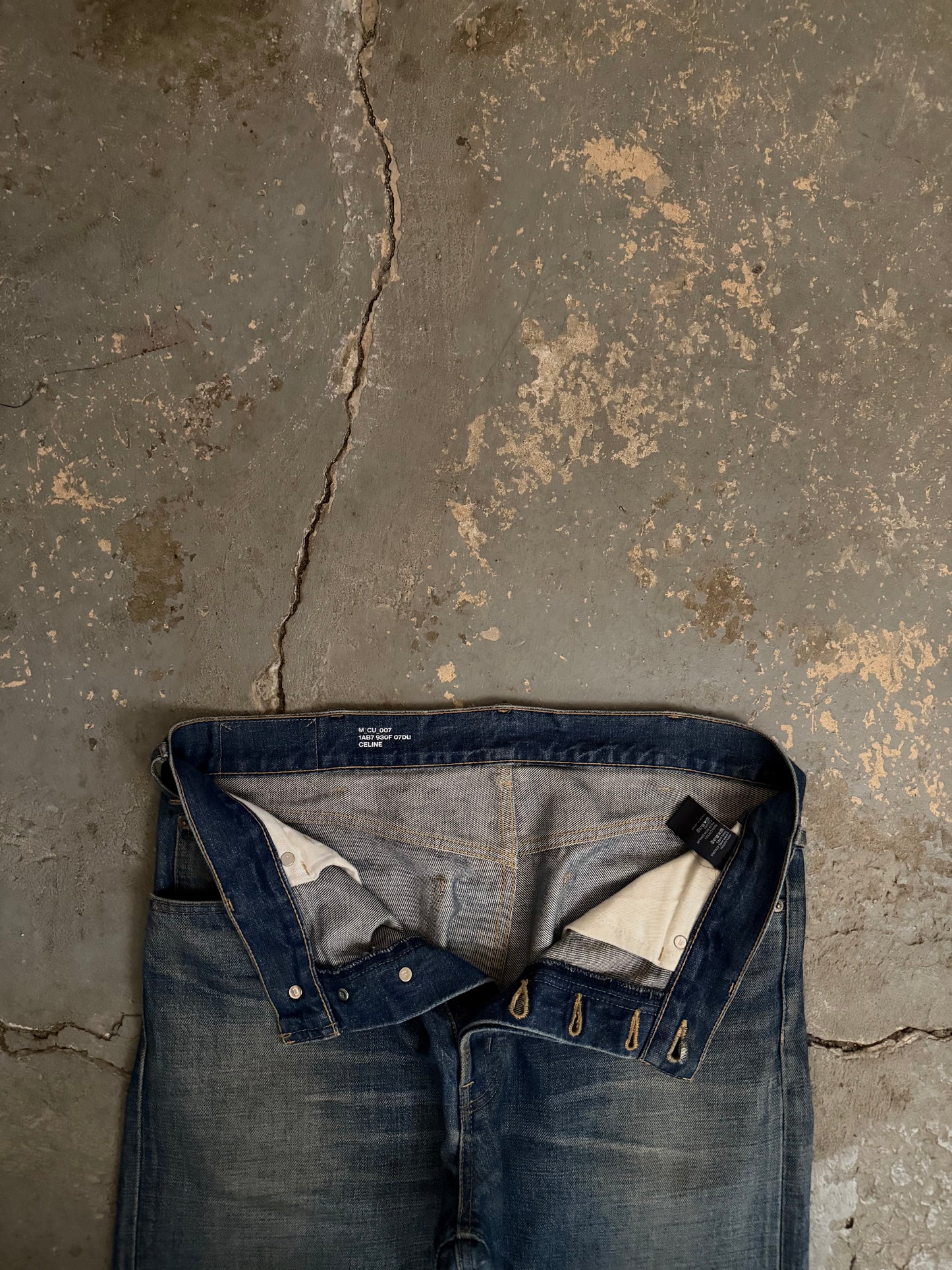 Celine M_CU_007 Dirty Distressed Jeans - Hedi Slimane Era