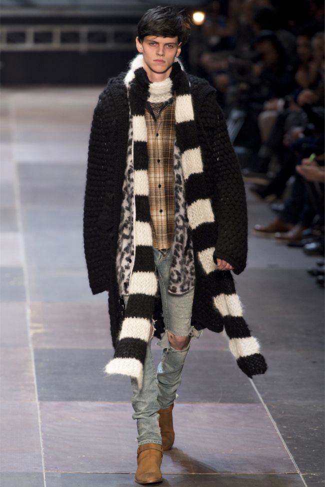 Saint Laurent FW13 Baby Cat Mohair Scarf