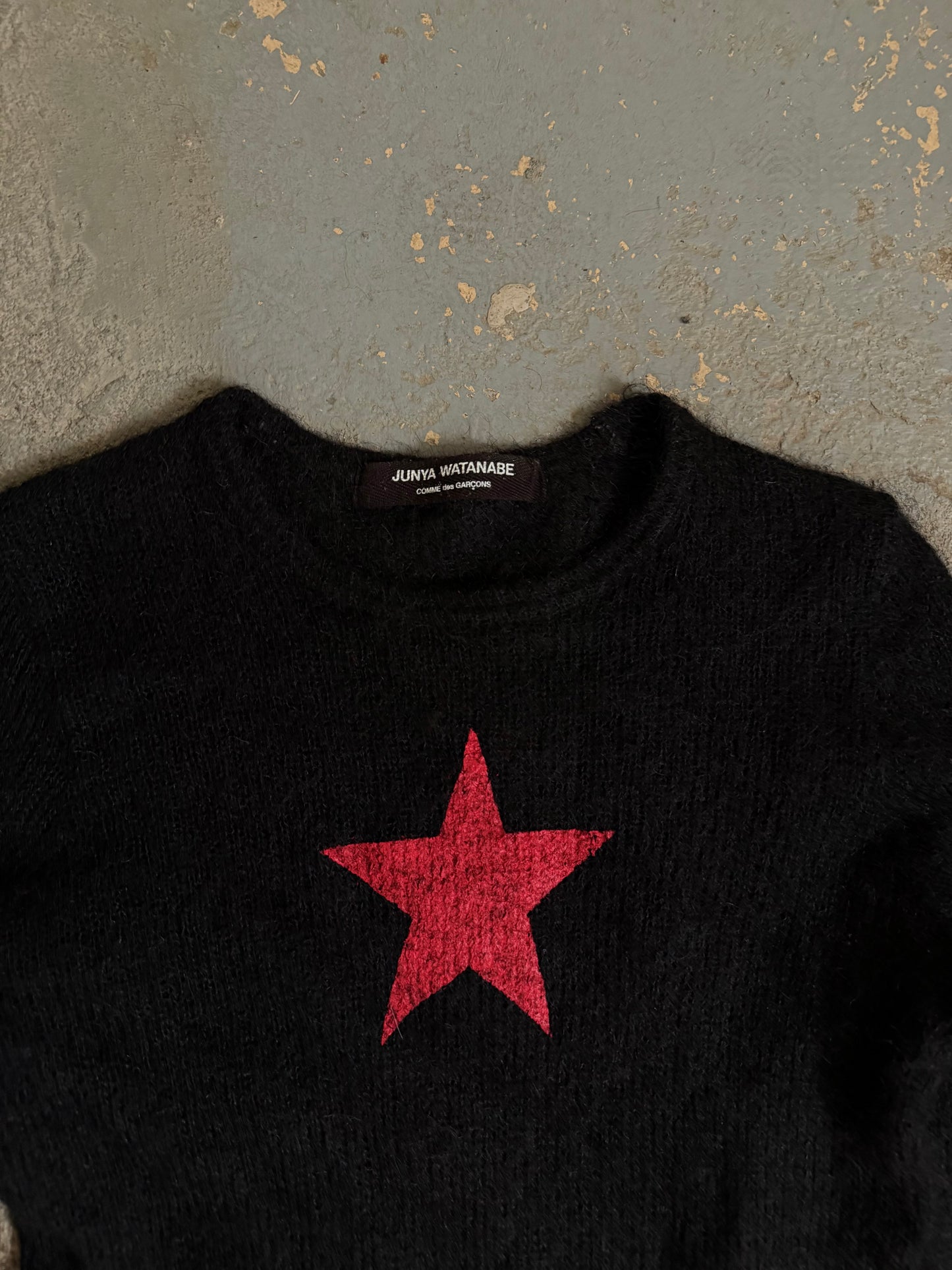 Junya Watanabe AW98 Star Cropped Mohair Knit