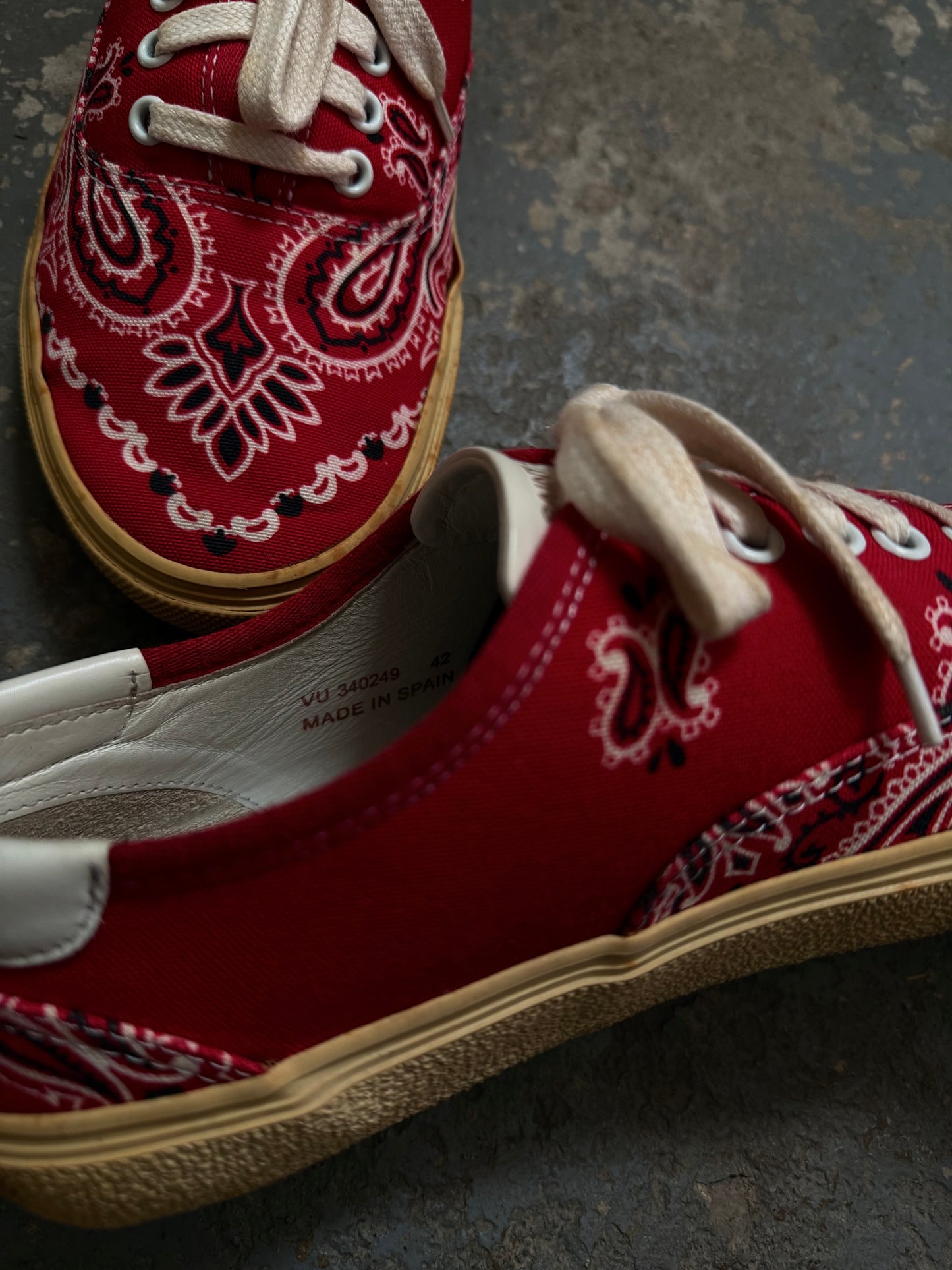 Saint Laurent SS14 Paisley 20 Skate Sneaker
