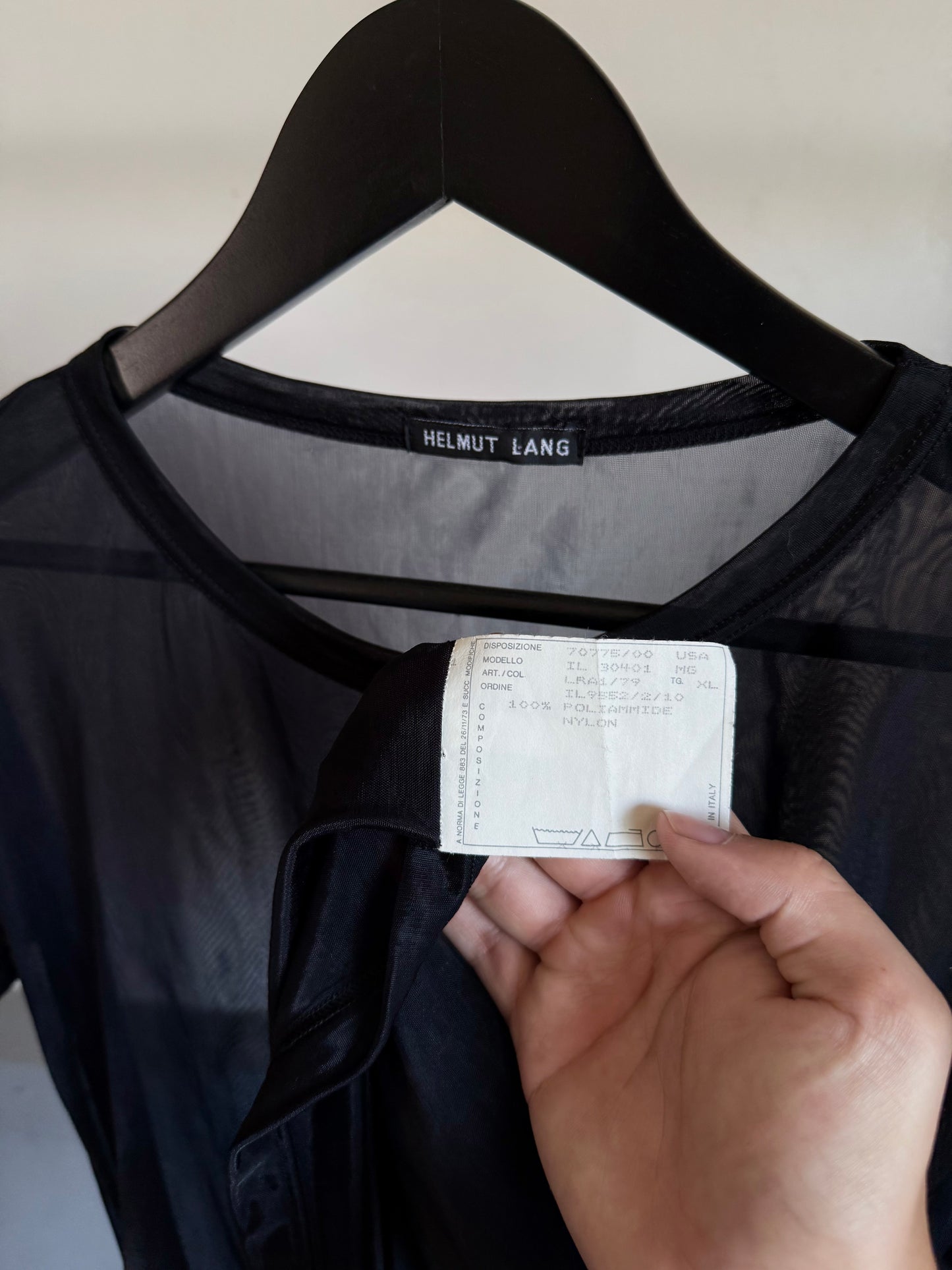 2000’s Helmut Lang Mesh Pocket Tee