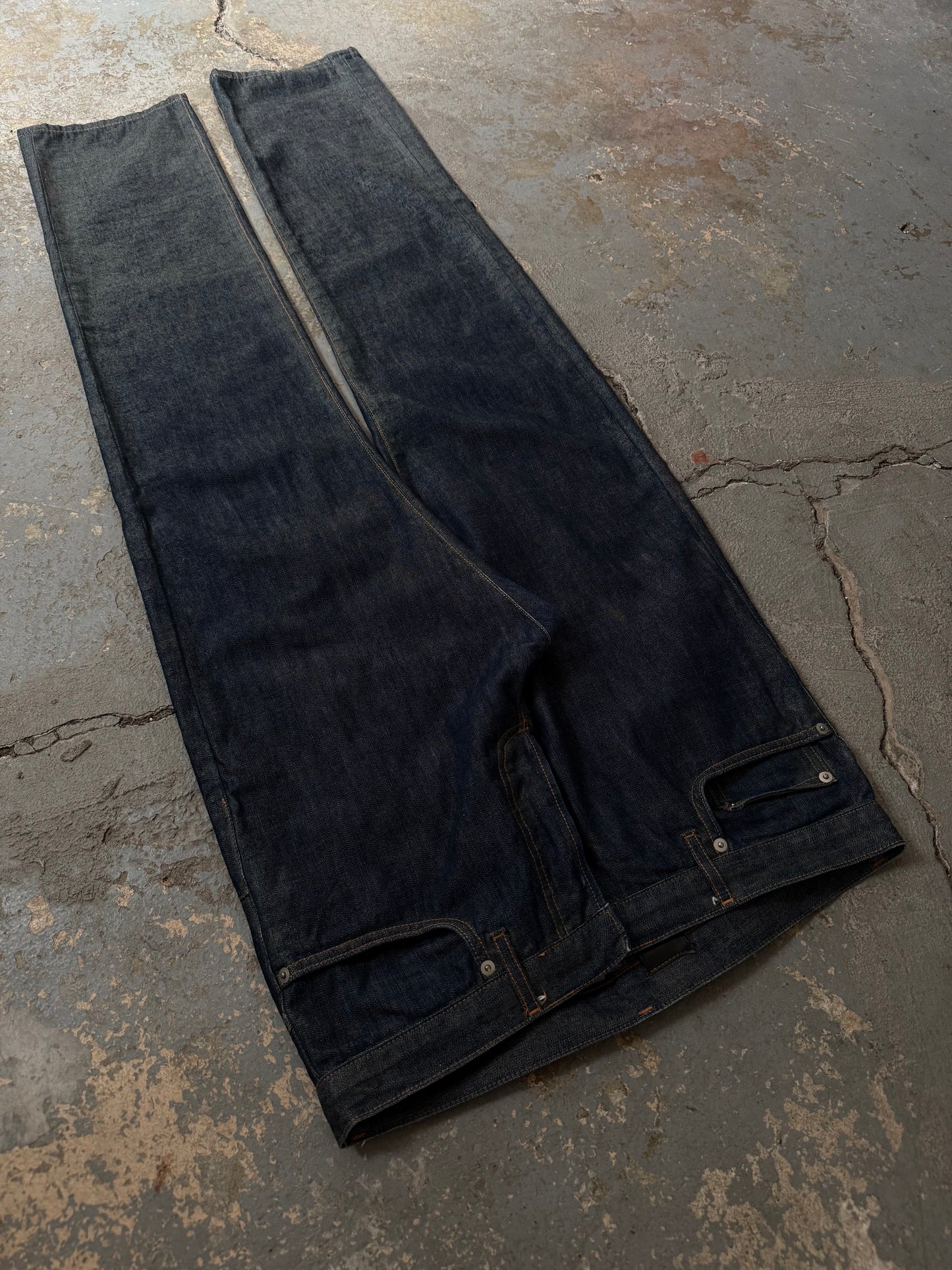 Dior AW07 “Navigate” Waxed Jeans