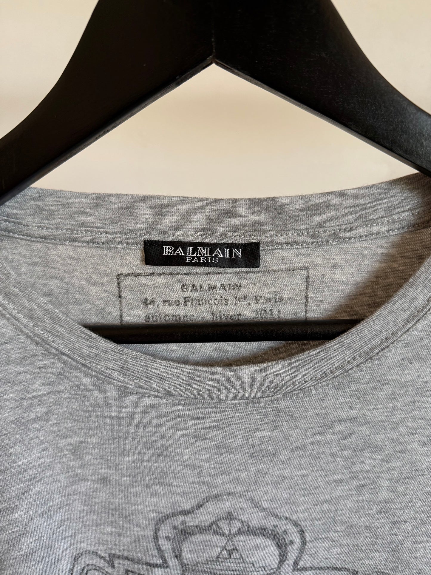 Balmain AW11 Crest Logo Tee