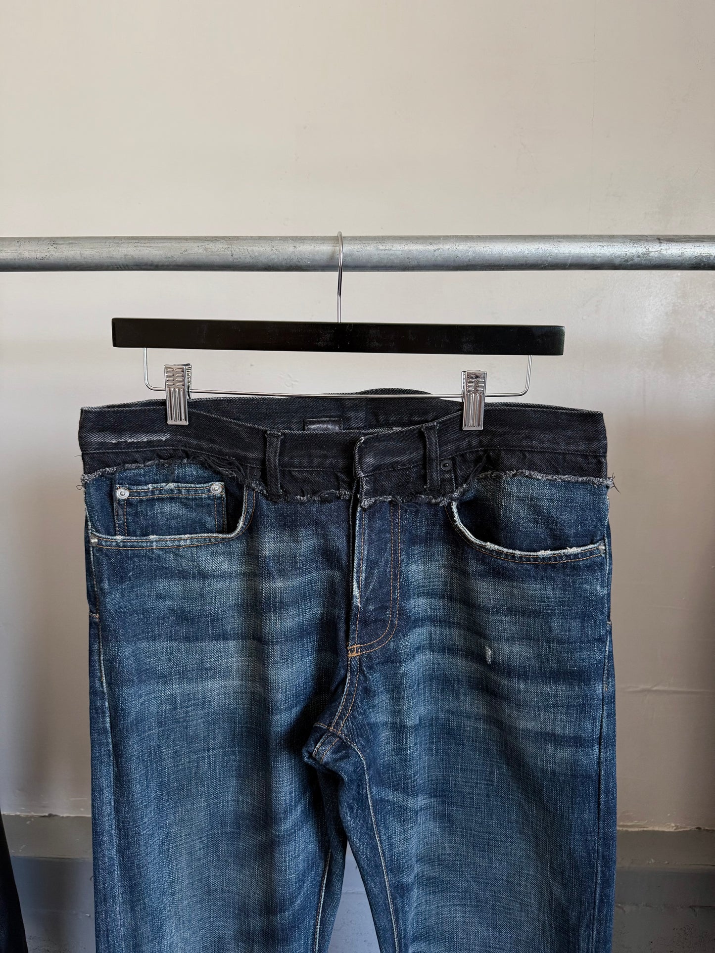 Dior AW06 Cummerbund Bootcut Jeans