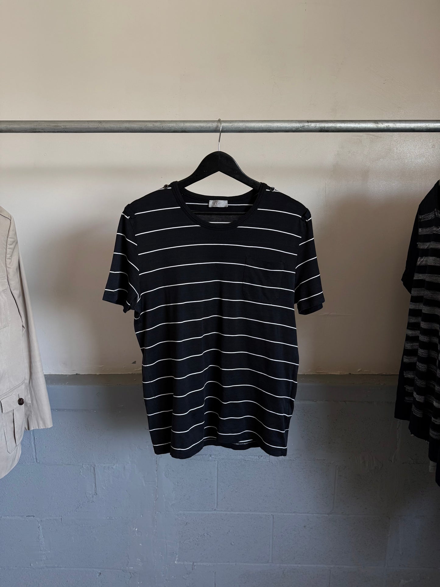 Dior SS07 Stripe Pocket Tee