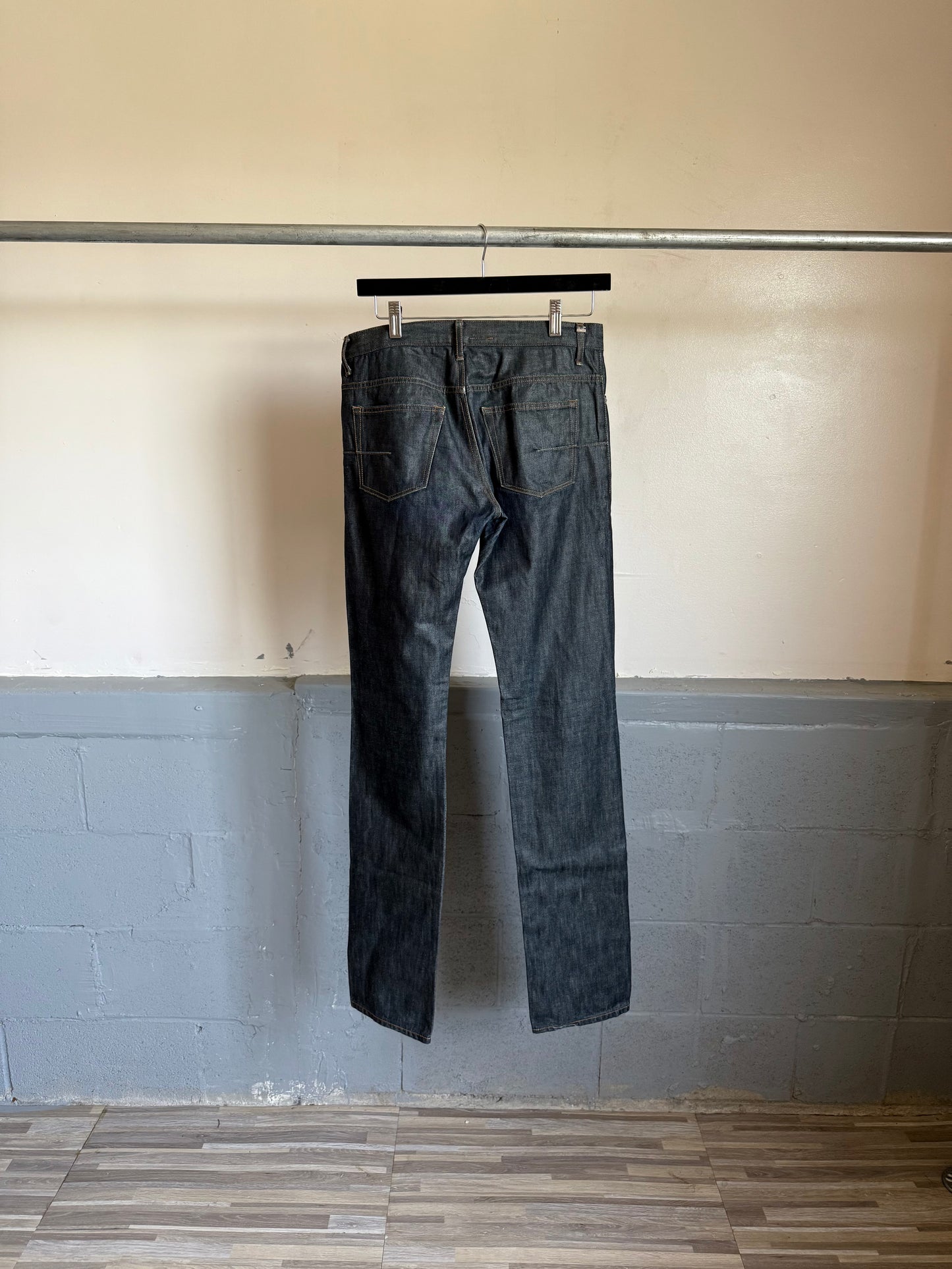Dior AW07 “Navigate” Green Wax Jeans