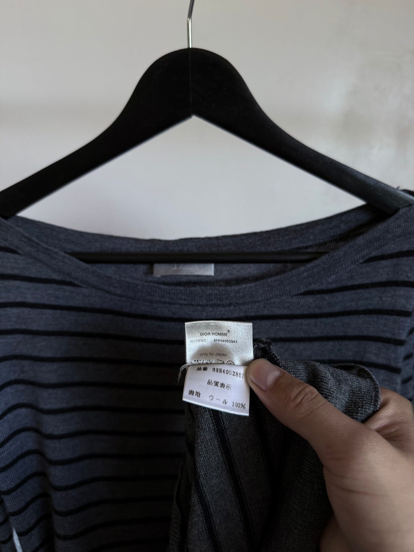 Dior AW06 “These Grey Days” Boat Stripe Knit