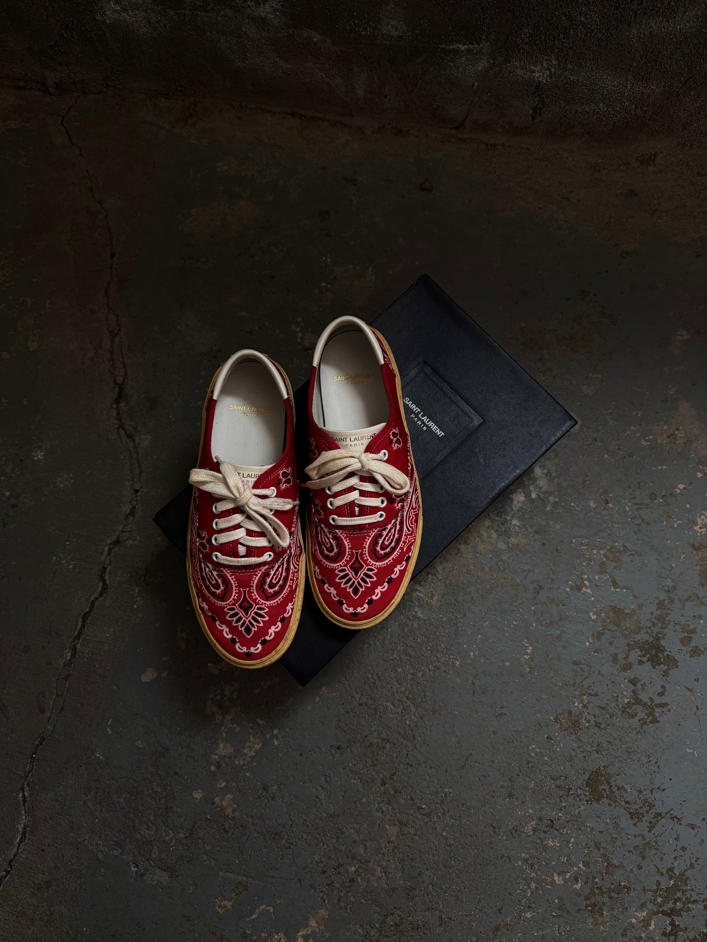 Saint Laurent SS14 Paisley 20 Skate Sneaker