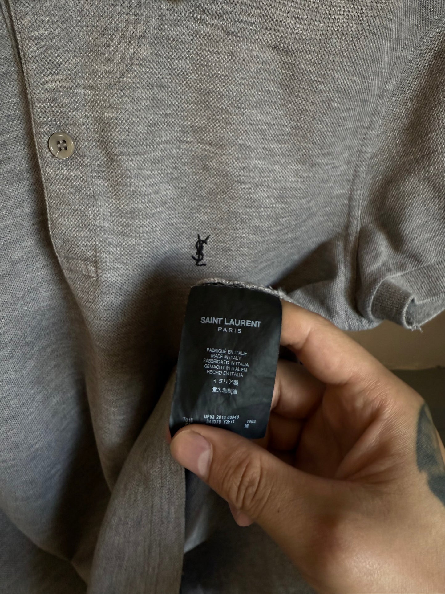 Saint Laurent FW13 ‘YSL’ Polo