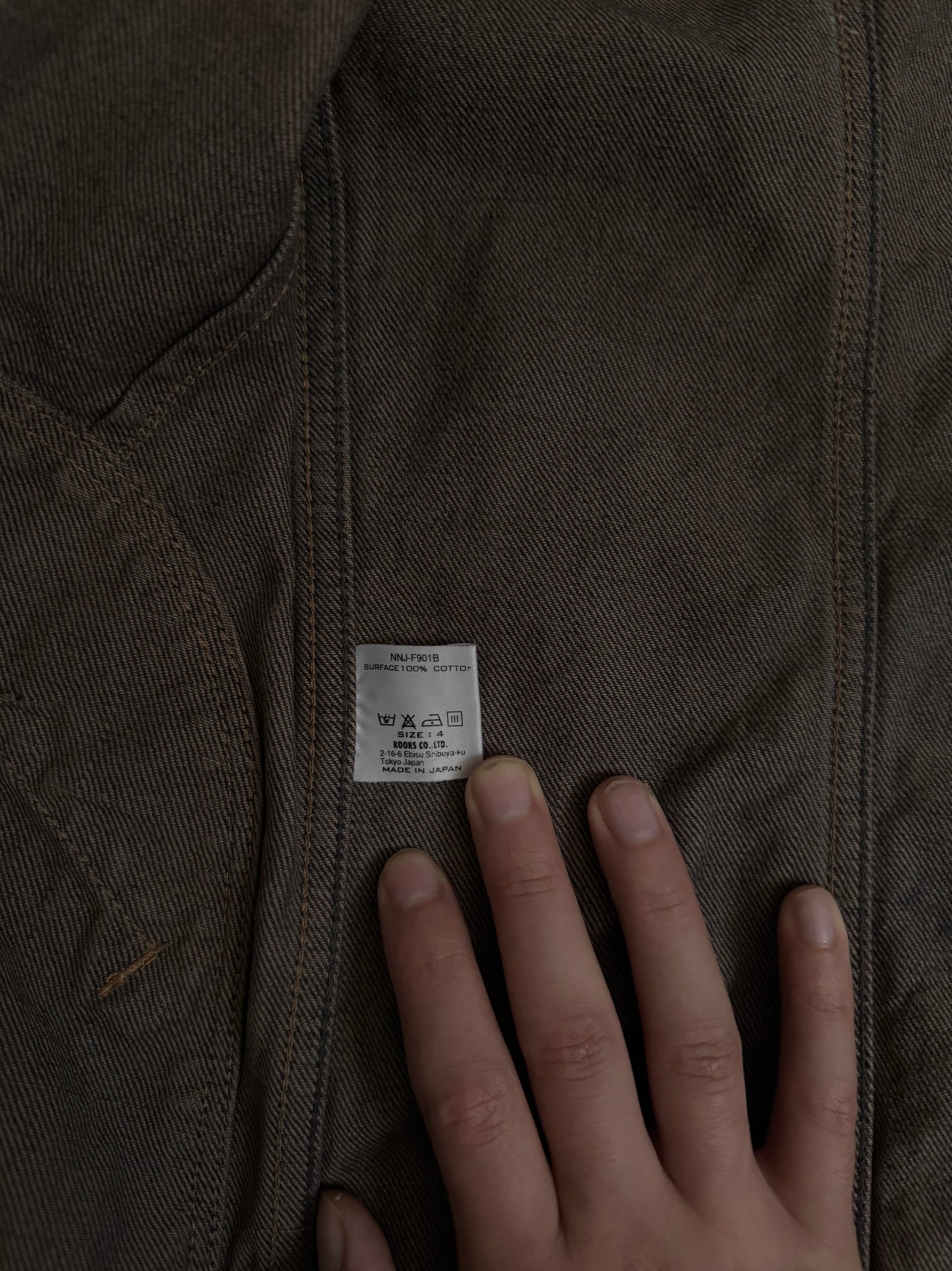Number (N)ine AW09 “A Closed Feeling” Mudwash Pain Trucker Jacket