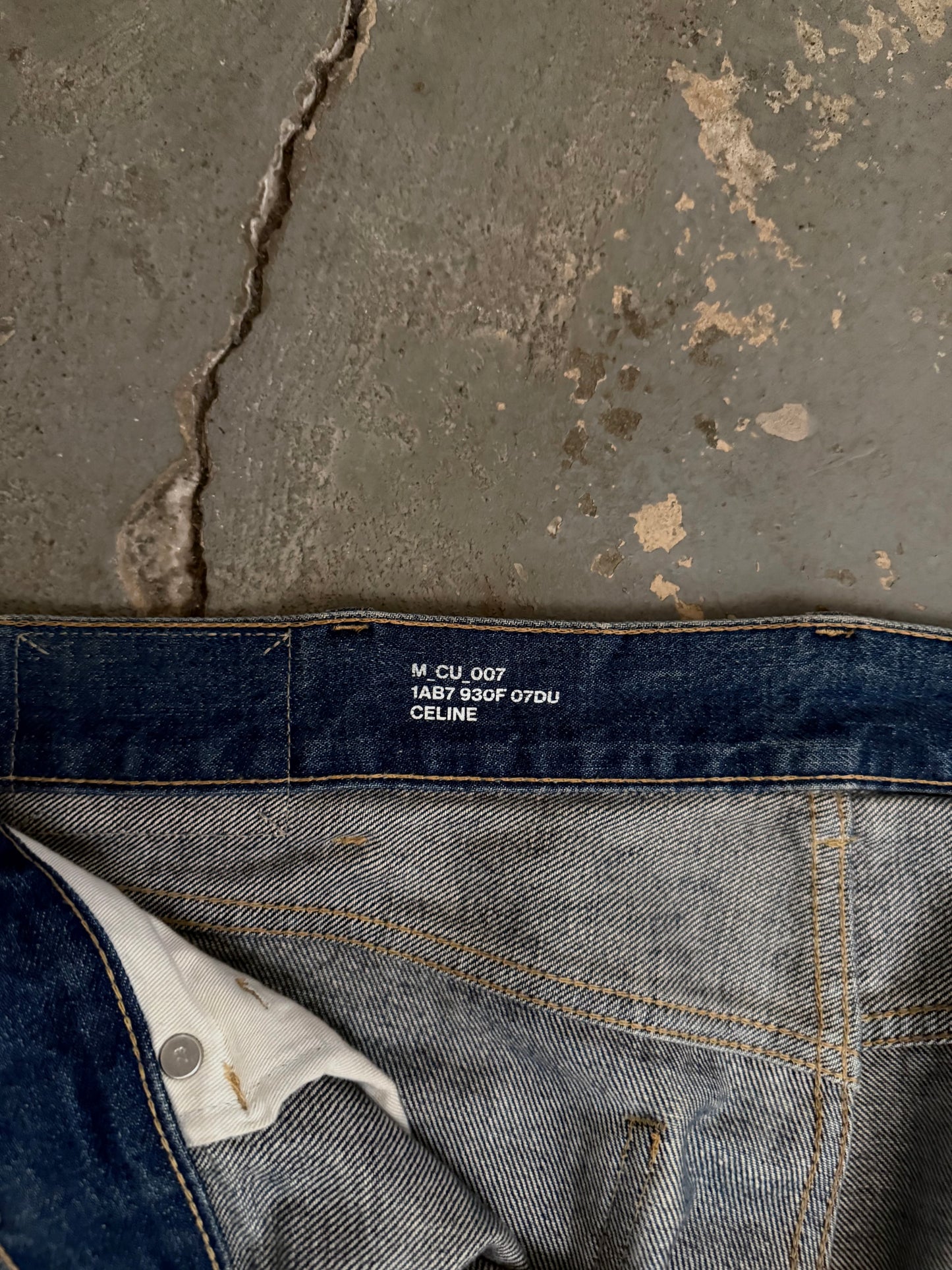 Celine M_CU_007 Dirty Distressed Jeans - Hedi Slimane Era