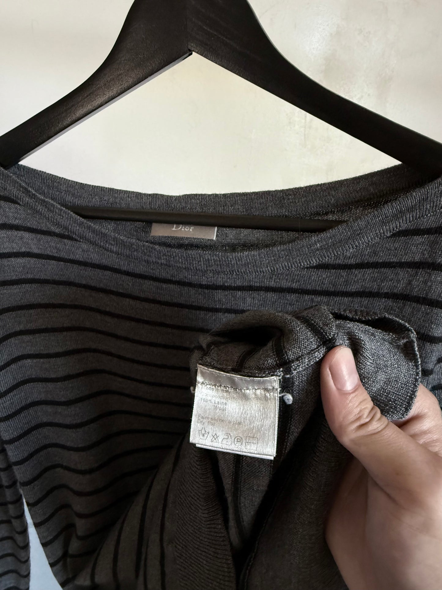 Dior AW06 “These Grey Days” Boat Stripe Knit