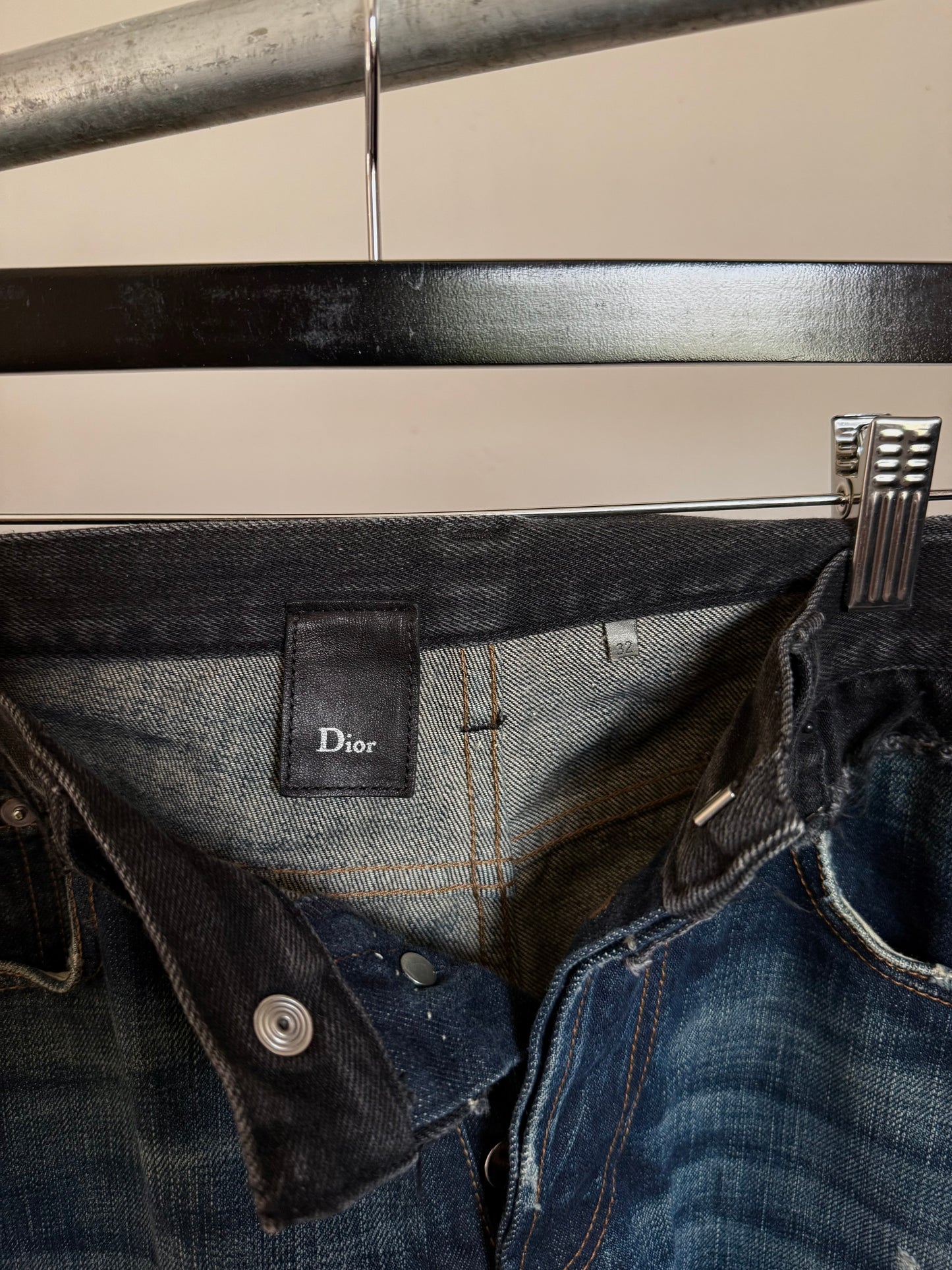Dior AW06 Cummerbund Bootcut Jeans