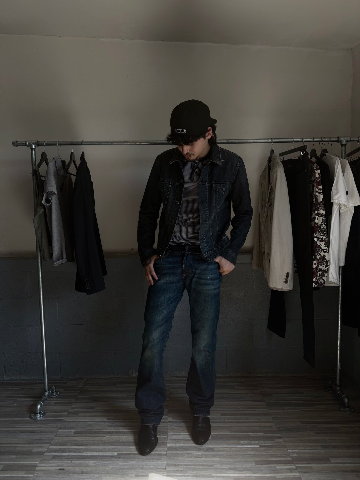 Saint Laurent SS13 Distressed DJ01M Denim Trucker Jacket