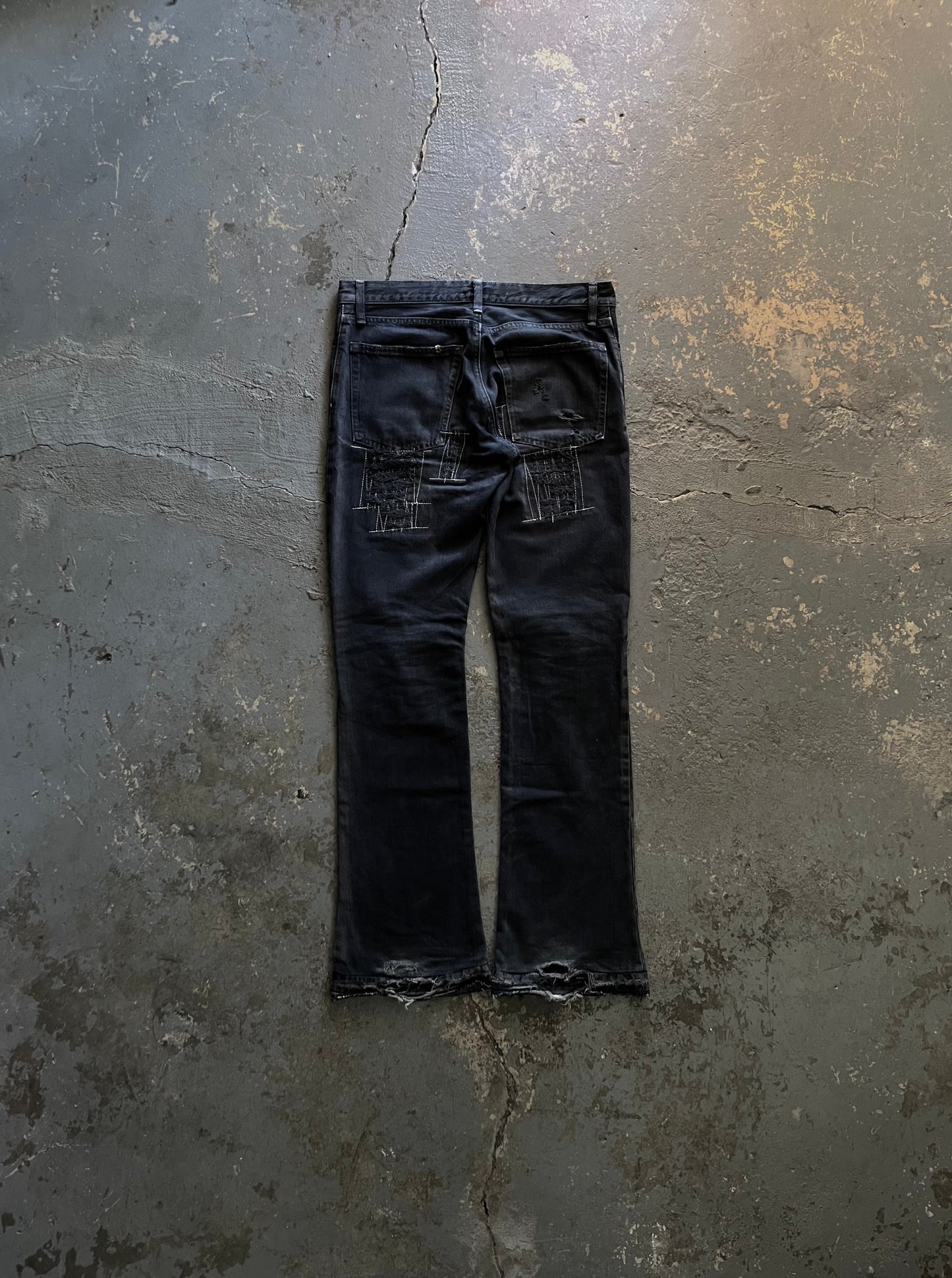IFSIXWASNINE MudMax Pierced Flared Jeans