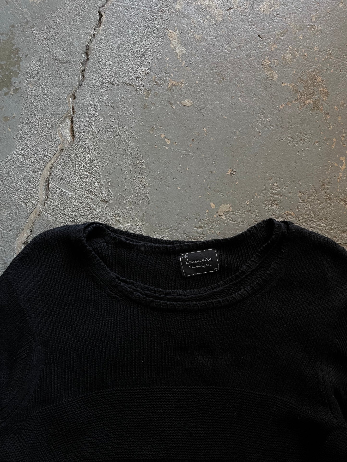 Number (N)ine SS04 “Dream Baby Dream” Striped knit