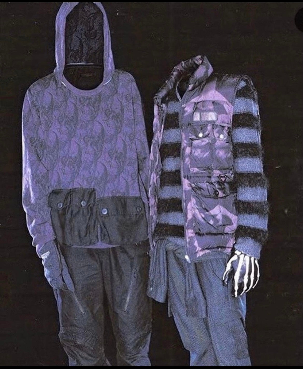 AW03 “Paper Doll” Striped Mohair Knit