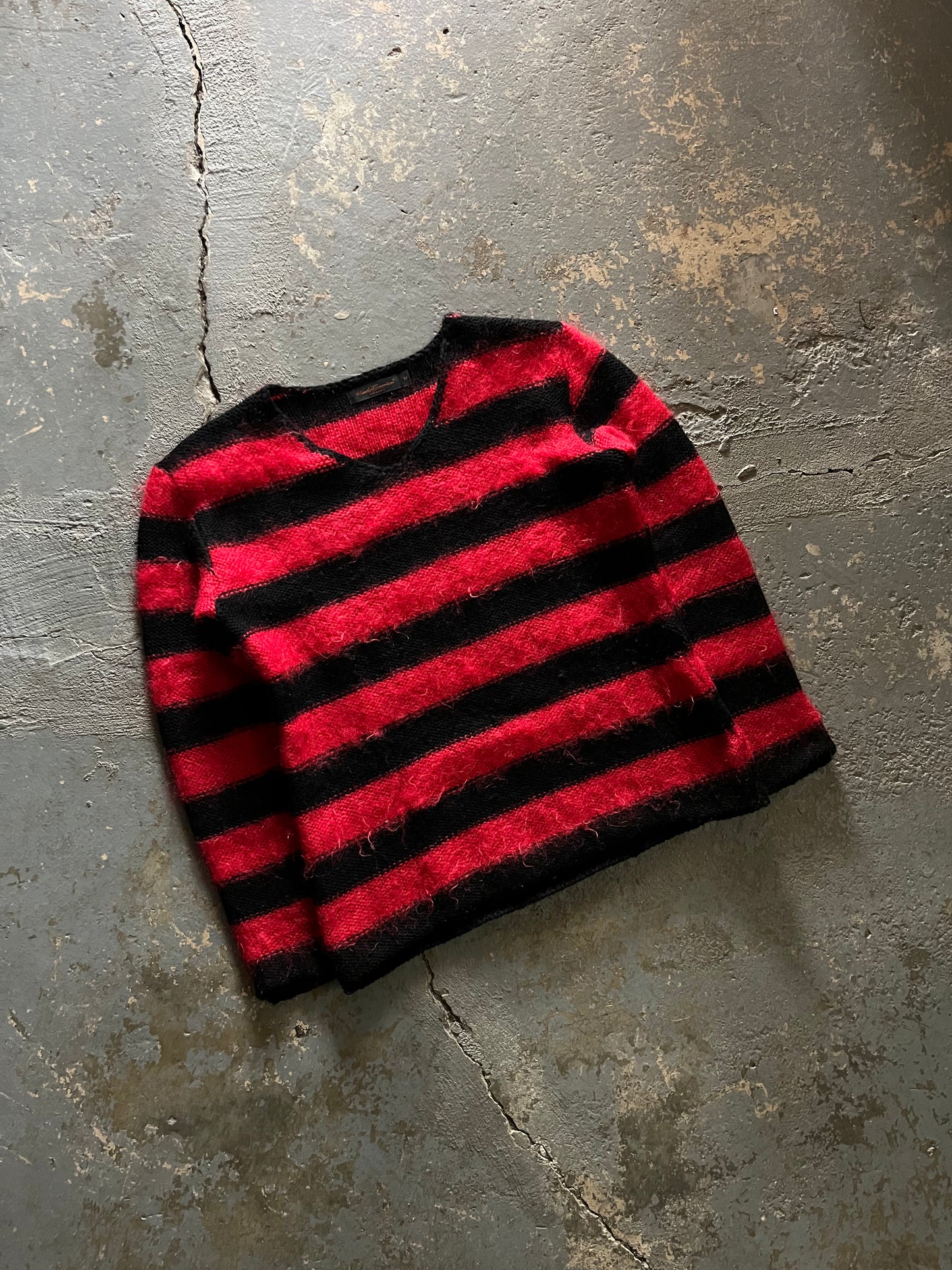 Undercover AW03 “Paper Doll” Striped Mohair Knit