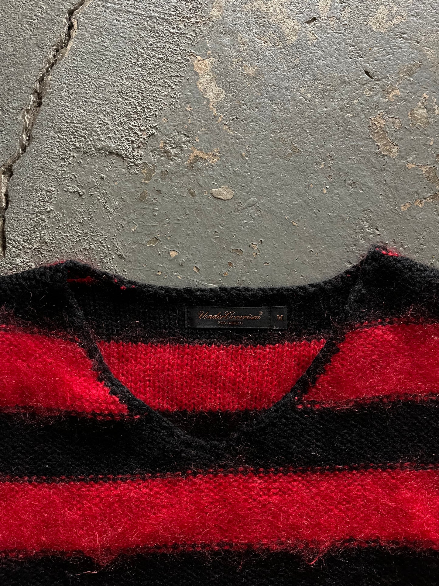 Undercover AW03 “Paper Doll” Striped Mohair Knit