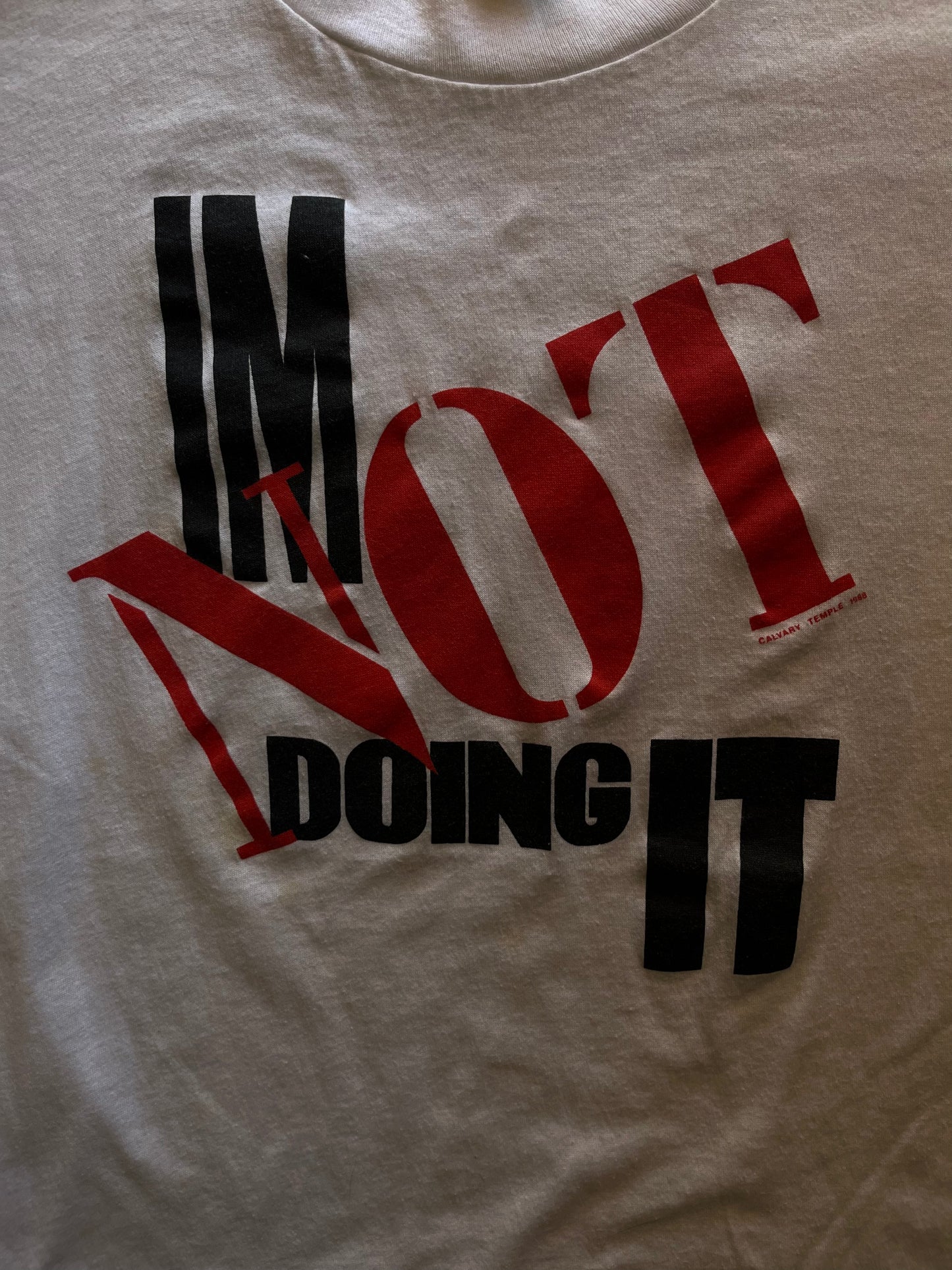 80’s Abstinence No SexSingle Stitch Tee