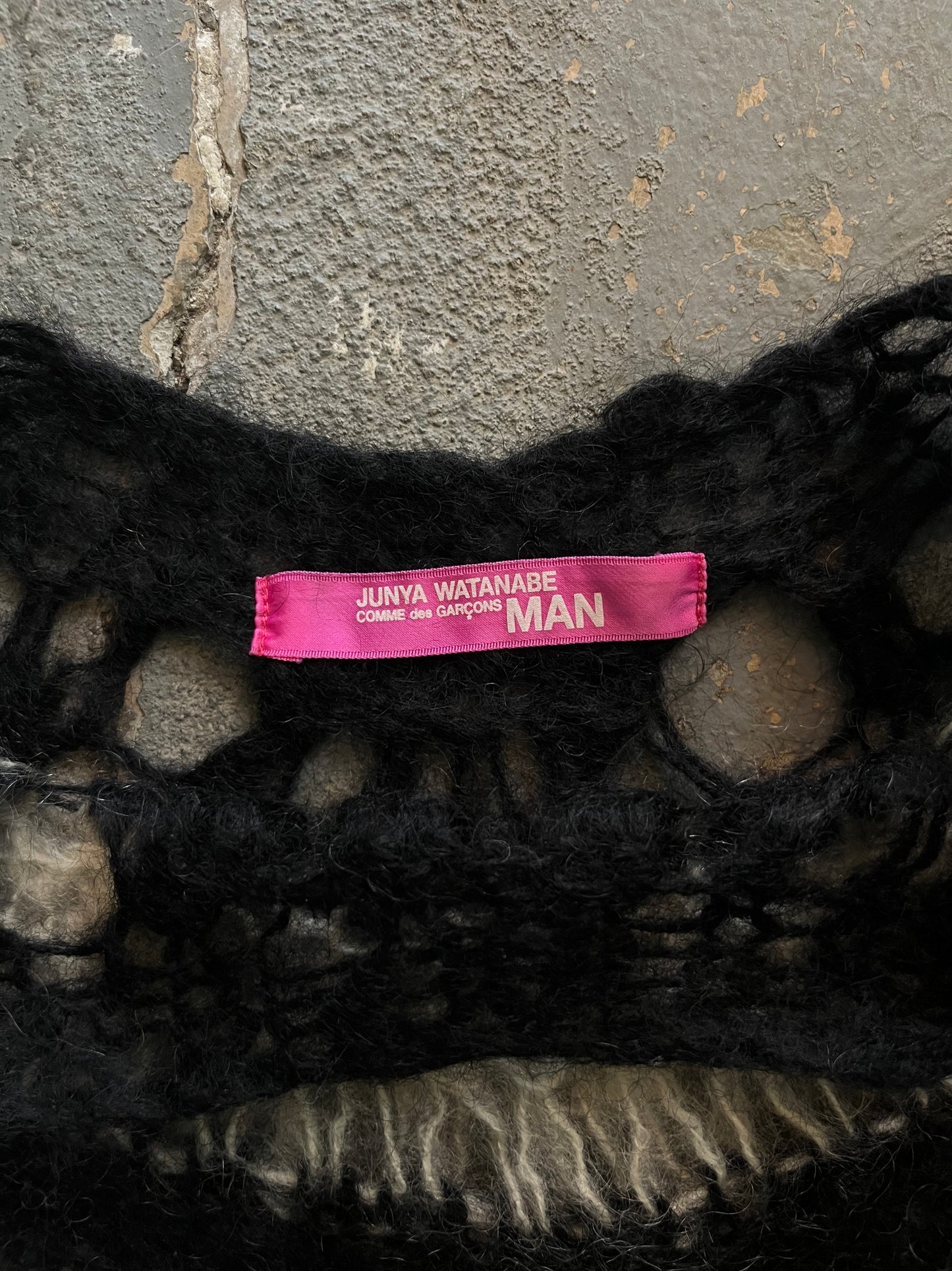 Junya Watanabe AW05 Punk Striped Fringe Mohair