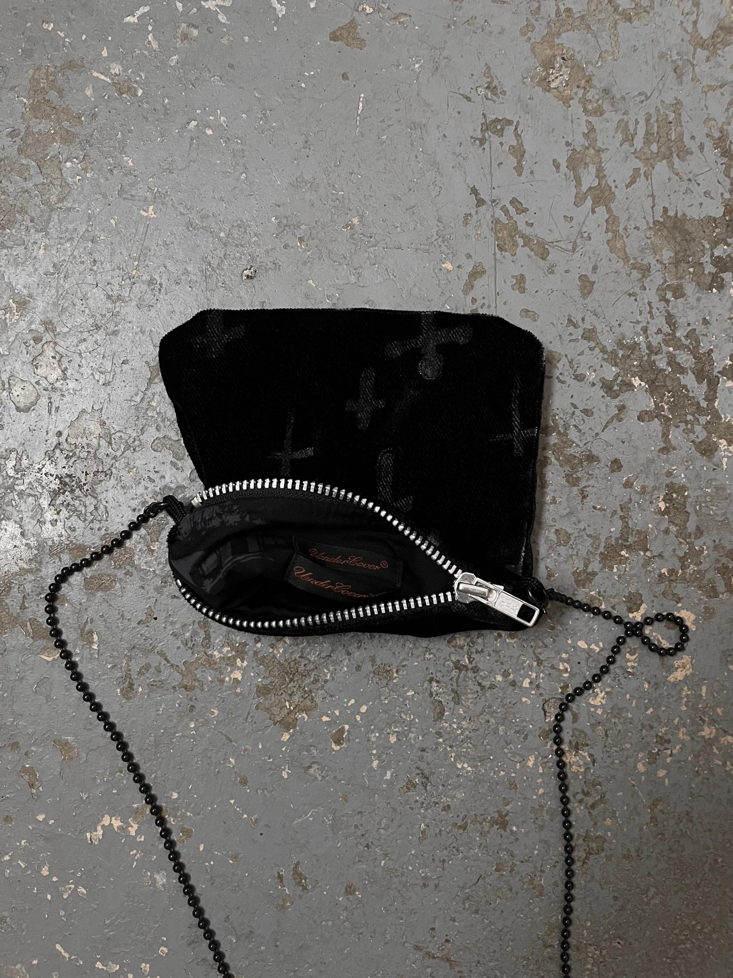 Undercover AW02 “Witches Cell Division” Cross Velour Bag