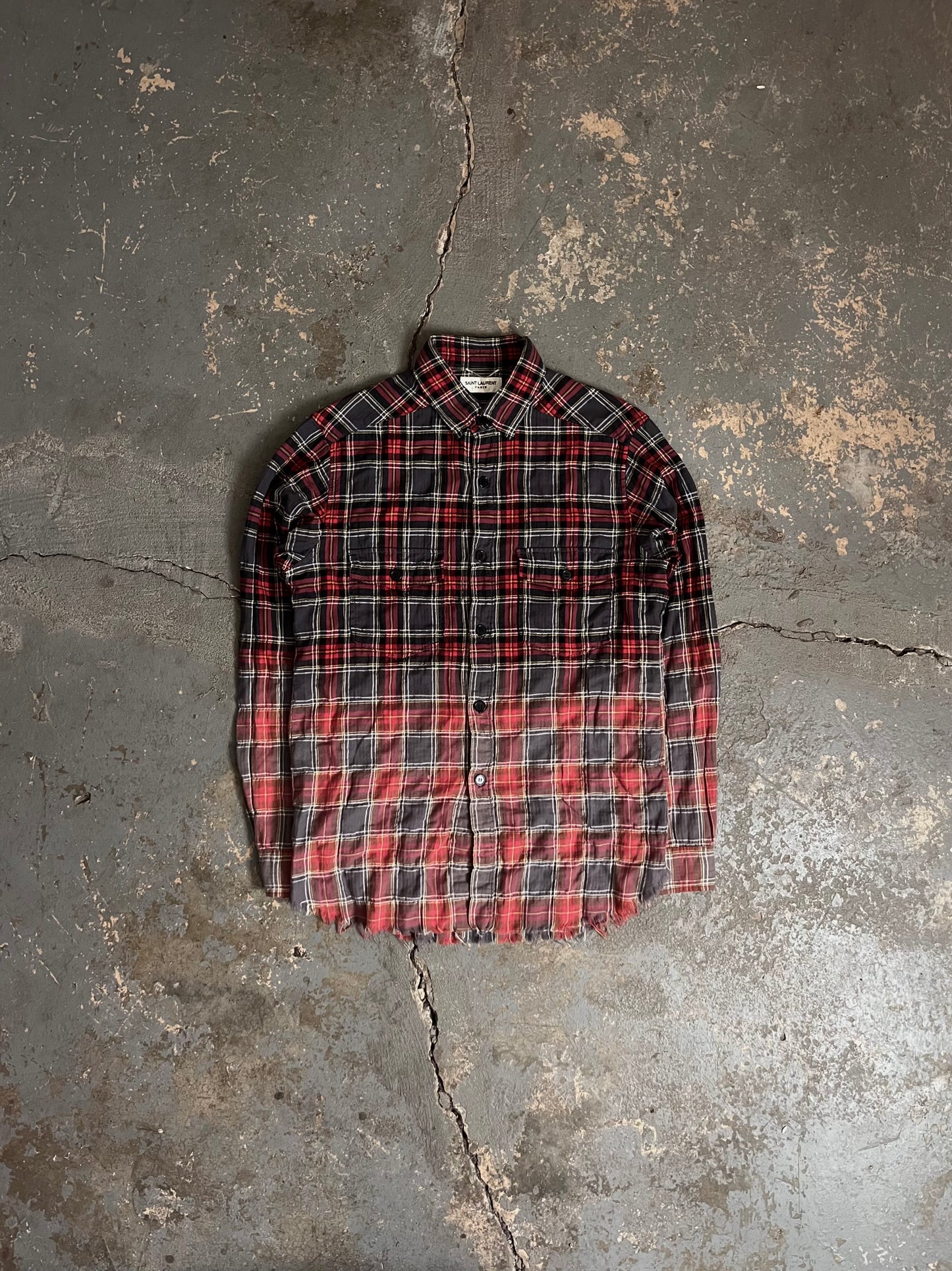 Saint Laurent SS16 “Surf Sound” Bleach Flannel