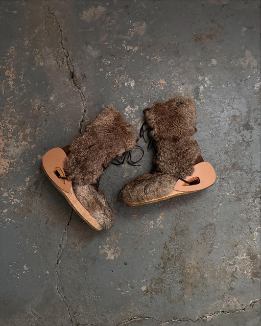 20471120 AW98 “Link” Yeti Fur Ski Boots