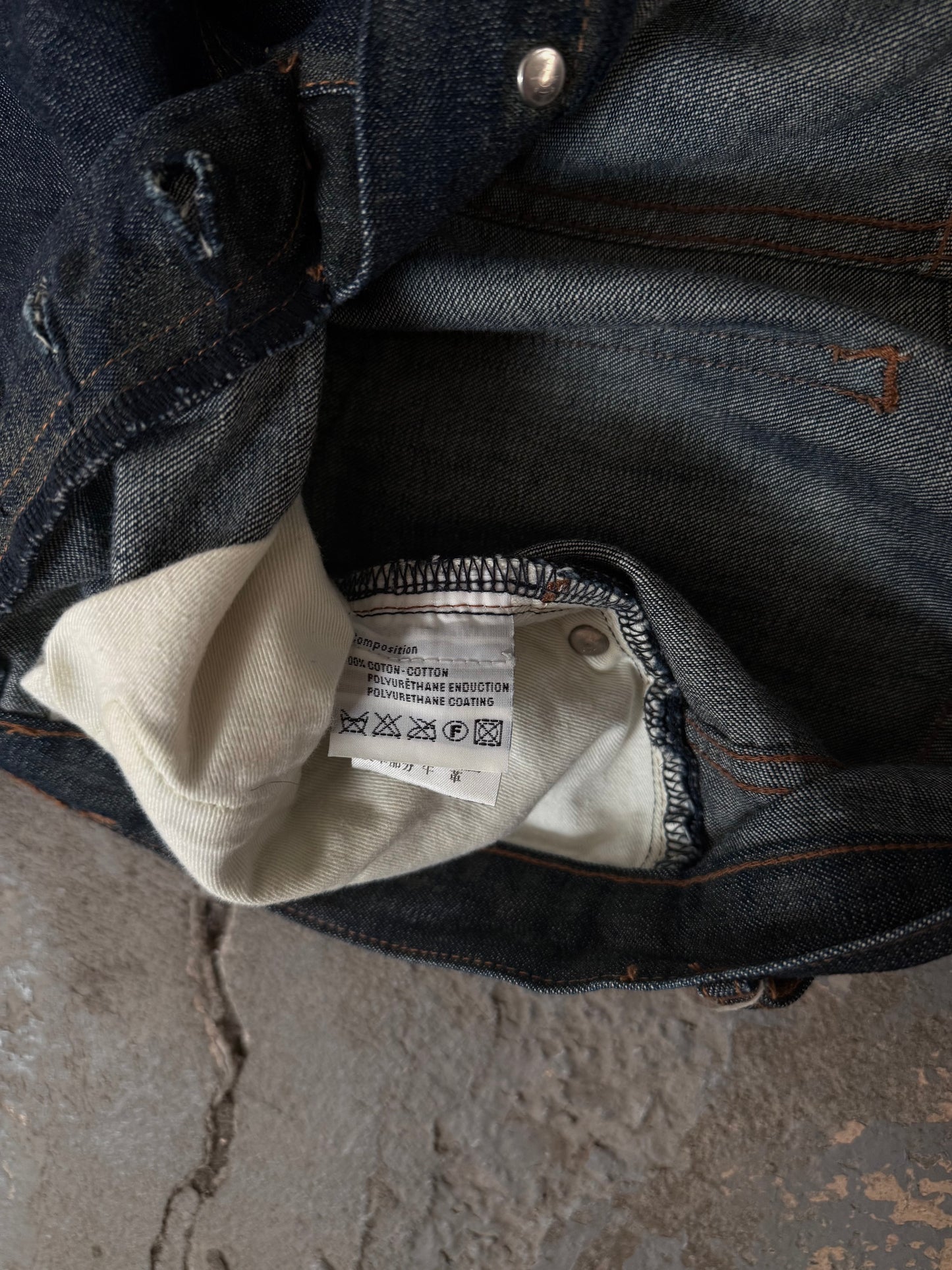 Dior AW07 “Navigate” Waxed Jeans