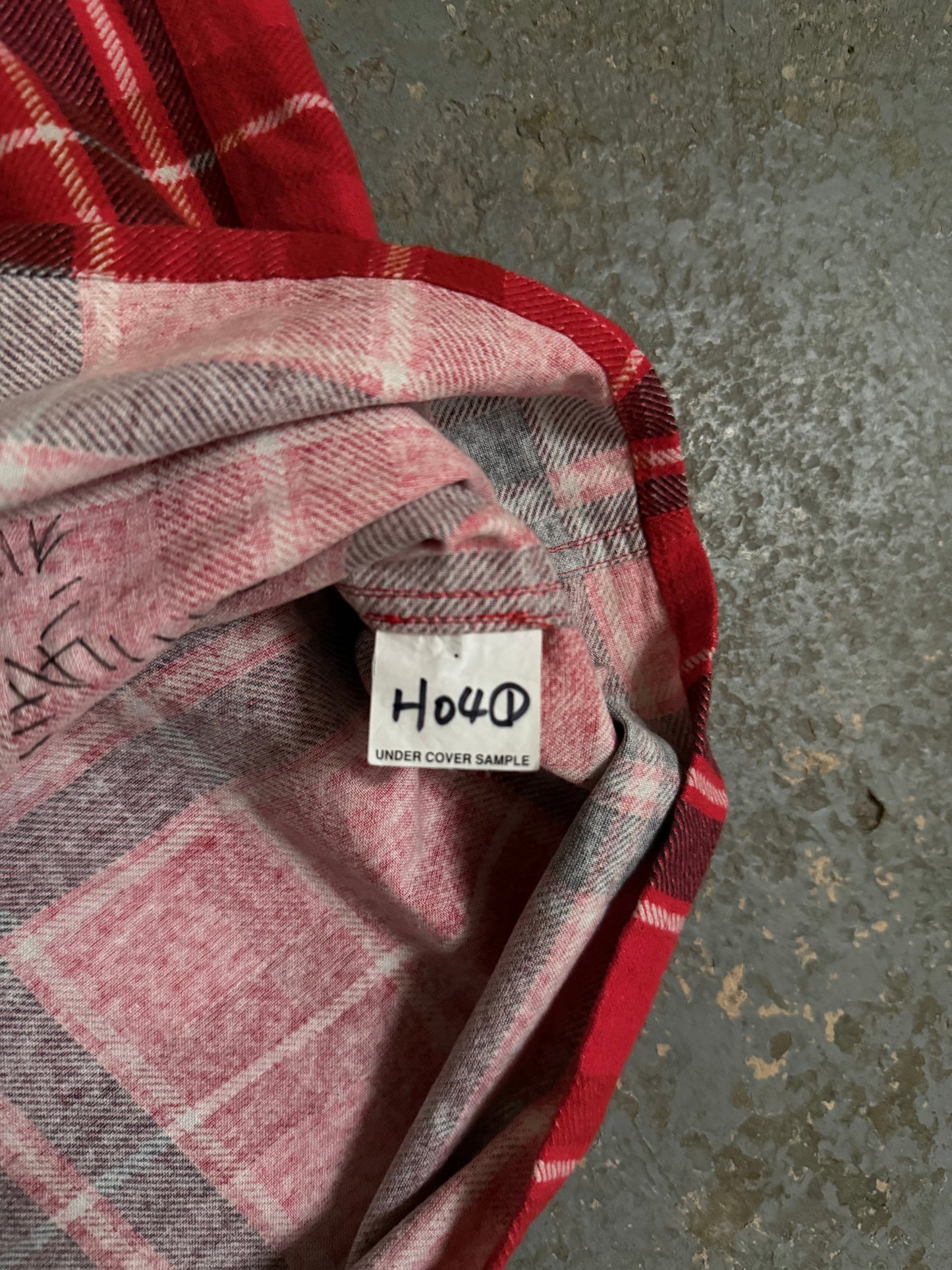Undercover SAMPLE SS03 “Scab” Patchwork Scab Button Up
