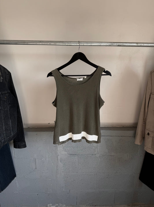 Helmut Lang AW98 Stripe Mesh Tank