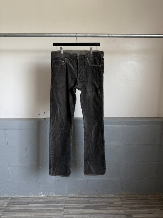 Dior AW04 “Victim Of The Crime” Waxed Corduroy Pantd