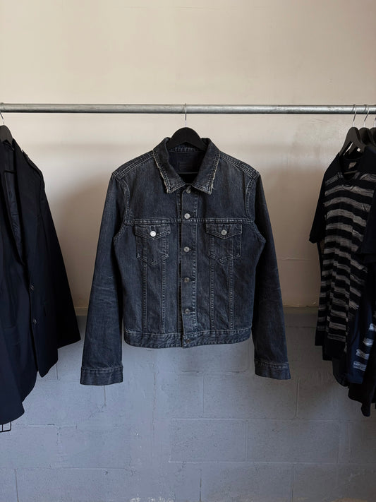 Saint Laurent FW13 Distressed DJ01M Denim Trucker Jacket