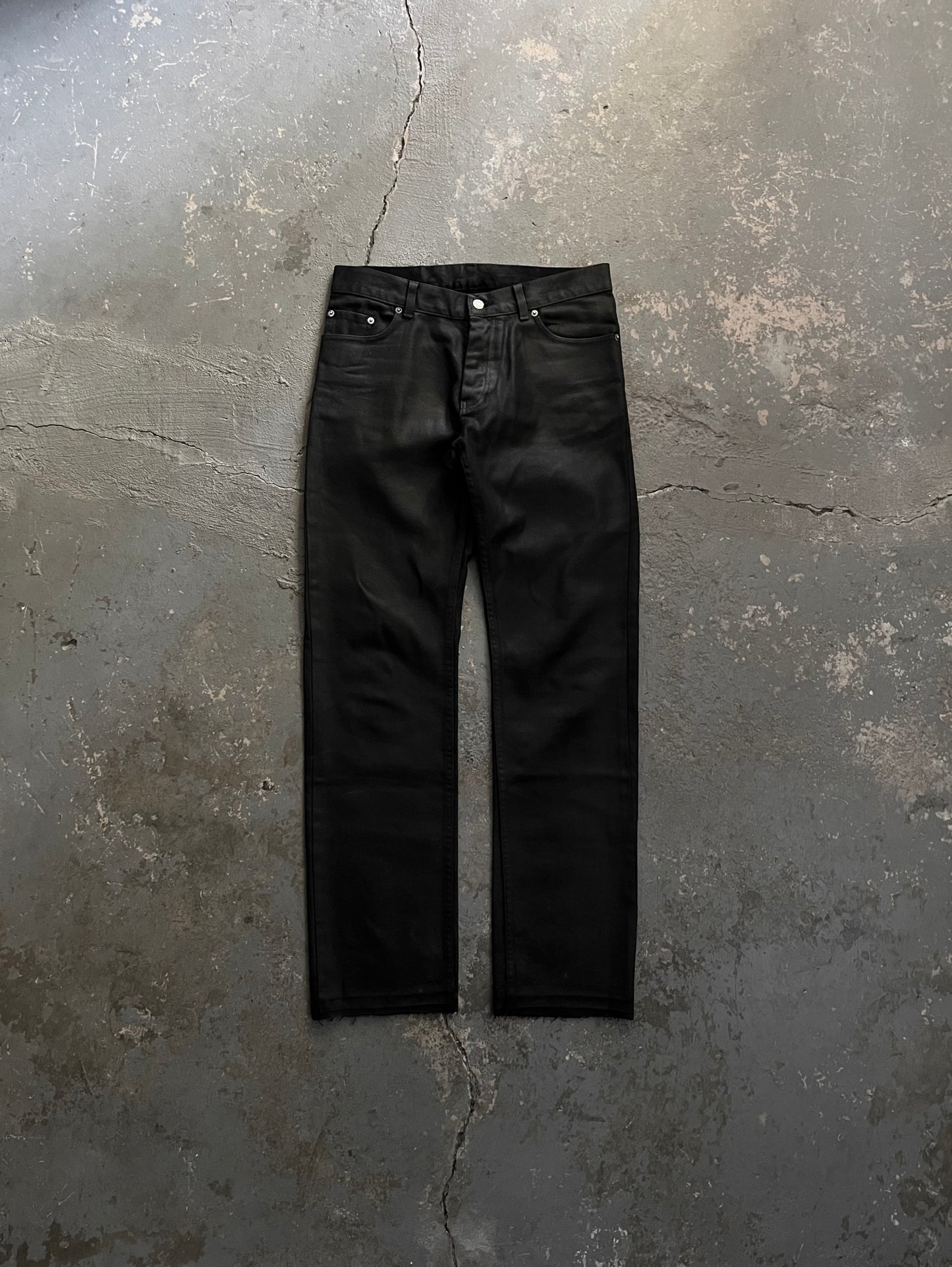 Helmut Lang SS98 Wax Coated Jeans