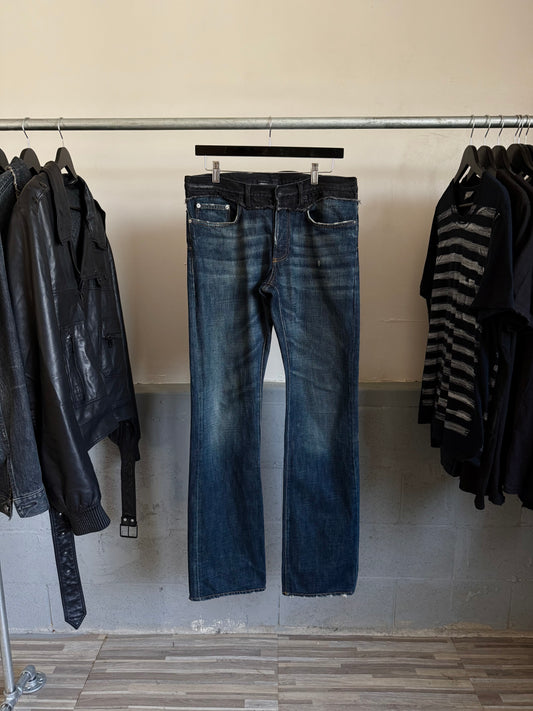 Dior AW06 Cummerbund Bootcut Jeans