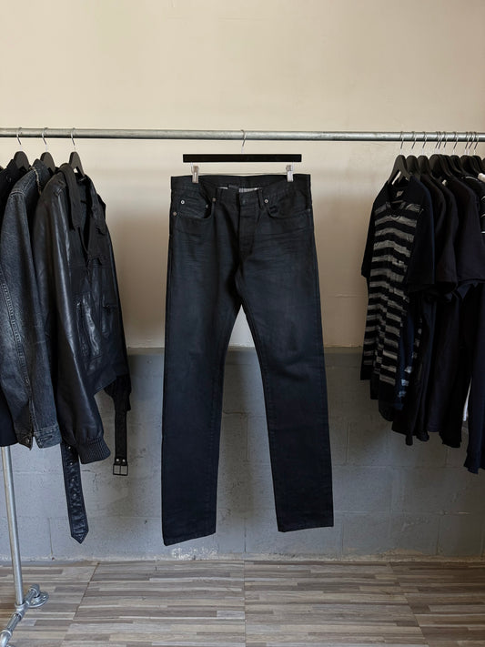 Dior SS06 Black Waxed Jeans