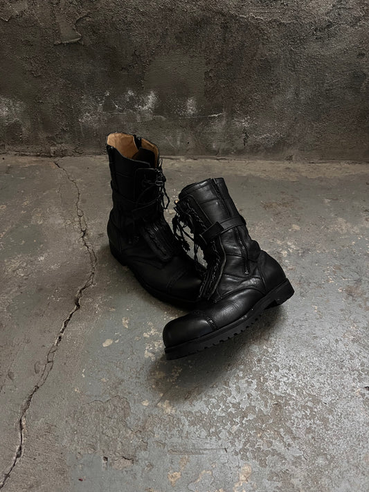 Number (N)ine FW06 “Noir” Lace Combat Boots