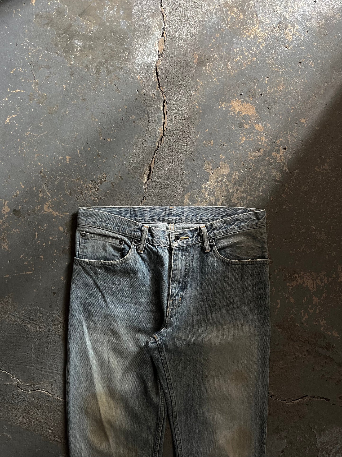 L.G.B. Mud Wolf Cut Zip Flared Jeans