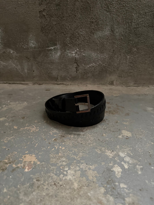 Dior SS04 “Strip” ‘X’ Overlocked Belt