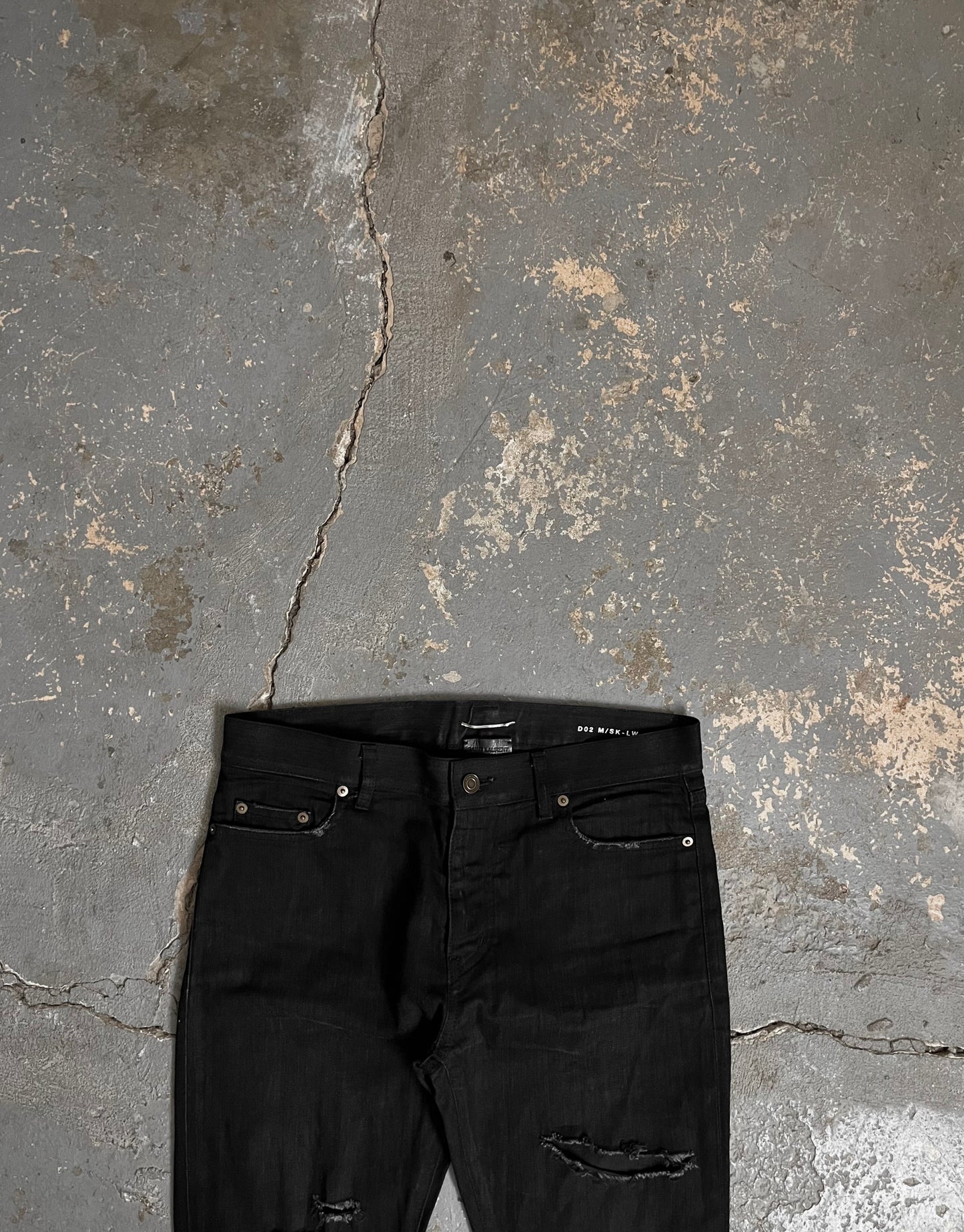 Saint Laurent SS16 Crash Distressed D02 Jeans